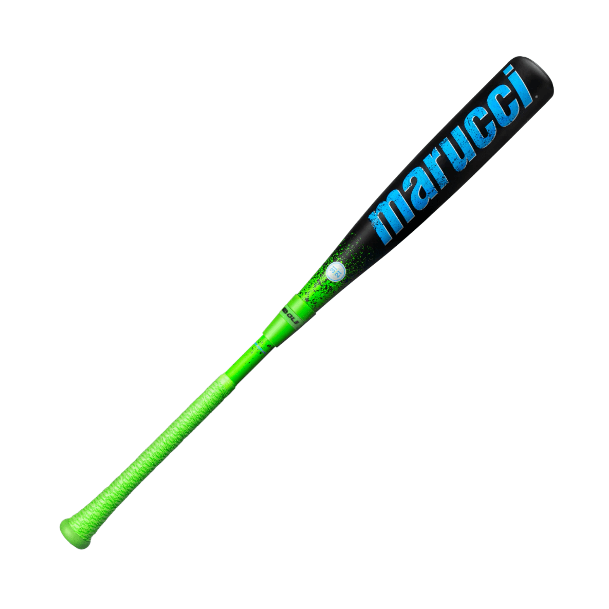 Back view of Marucci CAT X RCKLESS Hybrid (-10) USSSA Baseball Bat highlighting grip and taper