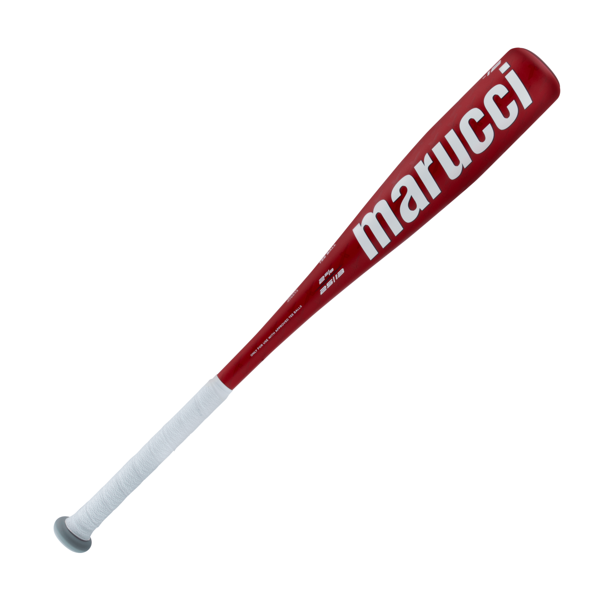 Marucci CATX2 USA Tee Ball bat in red with white lettering, designed for optimal performance with anti-vibration technology.