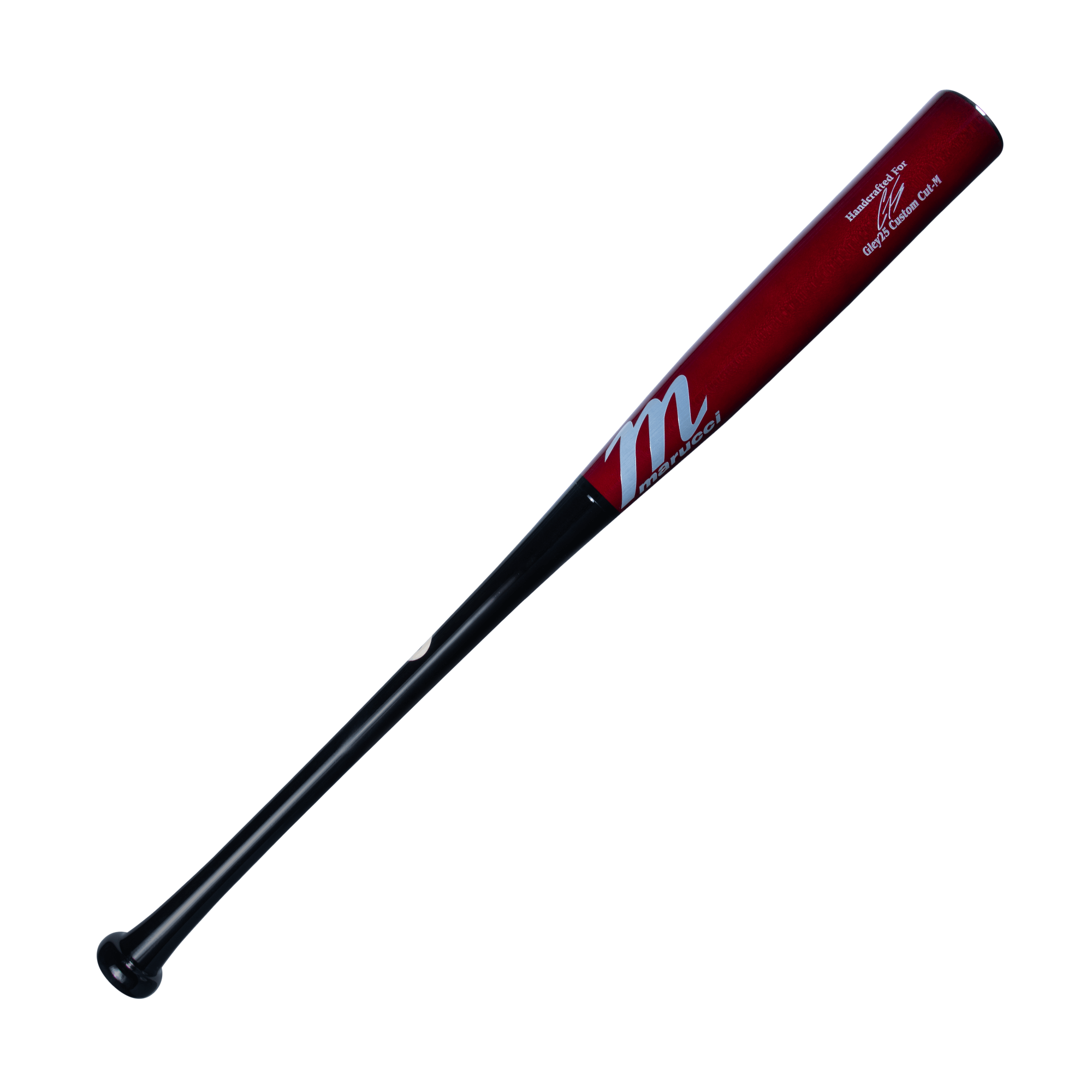 Marucci Gley25 Pro Exclusive bat in black and light cherry, designed for performance and power in baseball.