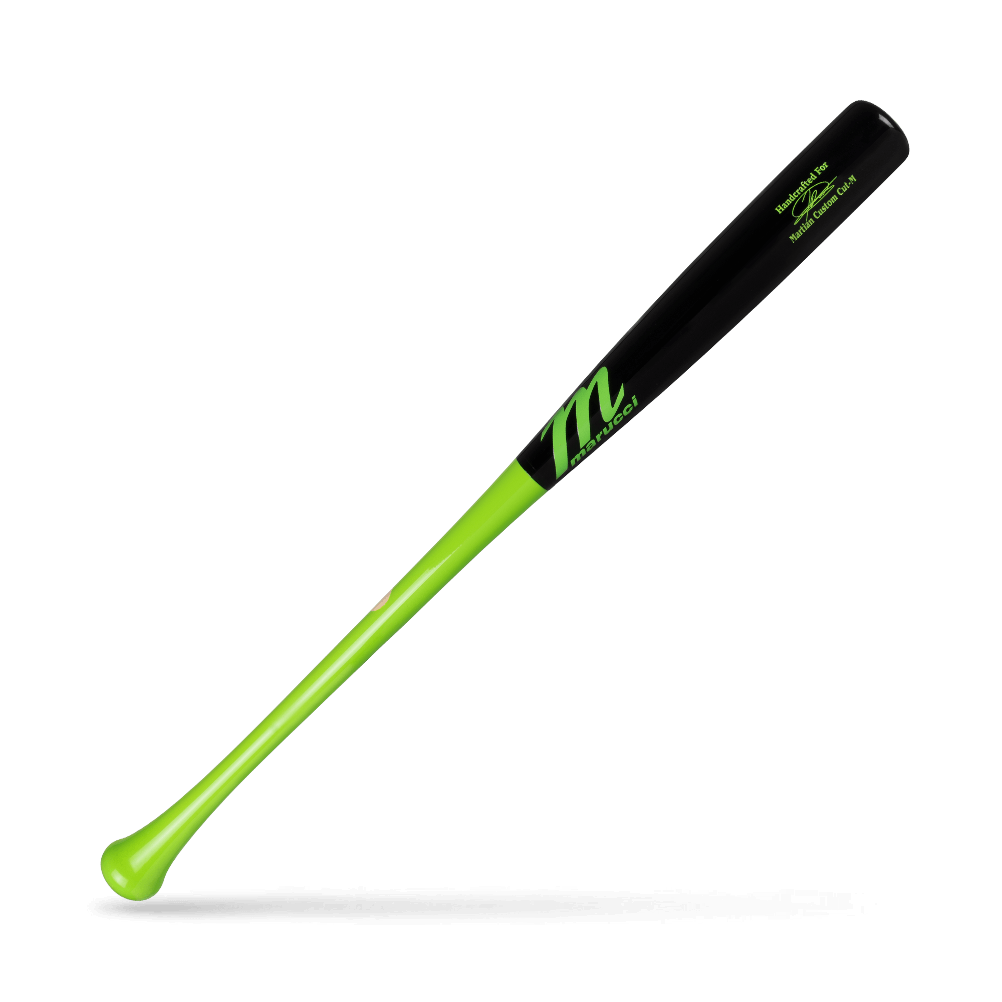 Marucci JD Martian Maple Pro Exclusive Lime Green/Black Wood Baseball Bat