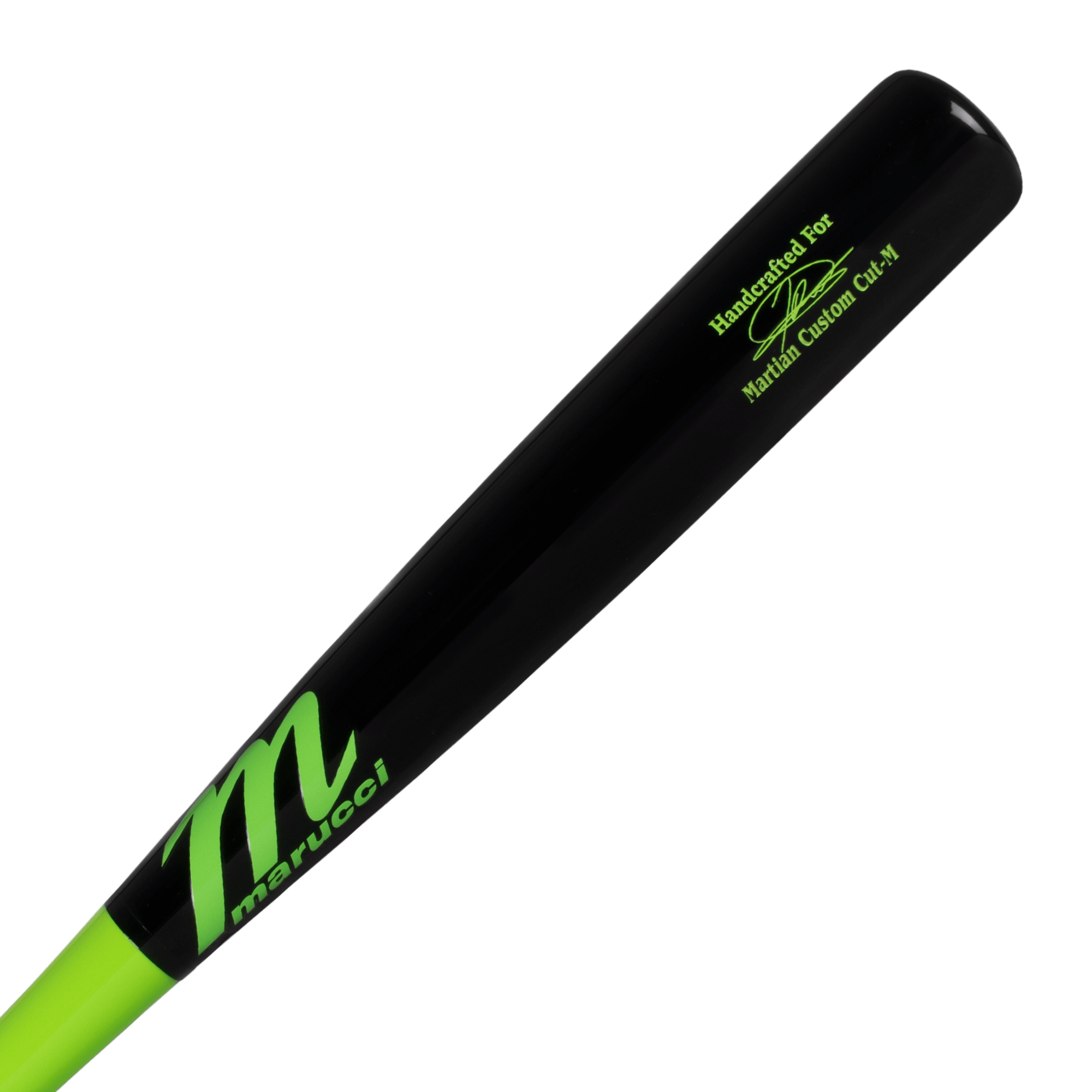 Marucci JD Martian Maple Pro Exclusive Lime Green/Black Wood Baseball Bat