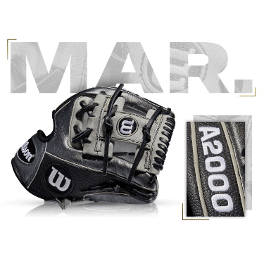 Custom Wilson A2000 1786 SS baseball glove, showcasing Josh Harrison's March 2015 GOTM design details.