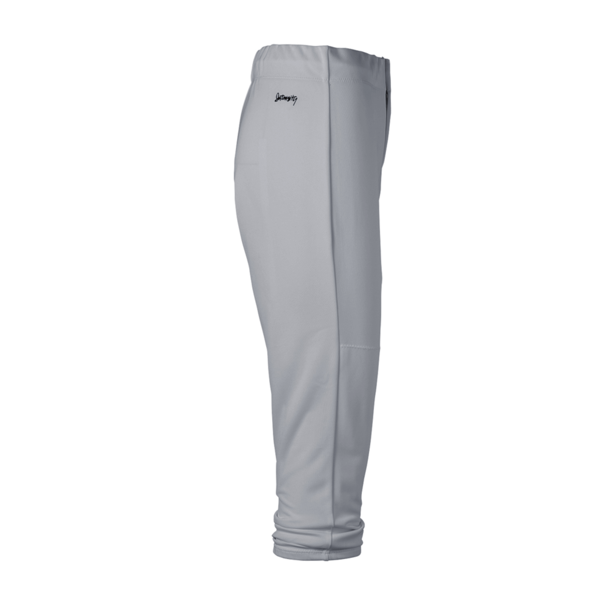 Intensity Women's Baseline Low Rise Pant in Grey, featuring elastic waistband and moisture-wicking fabric for comfort.