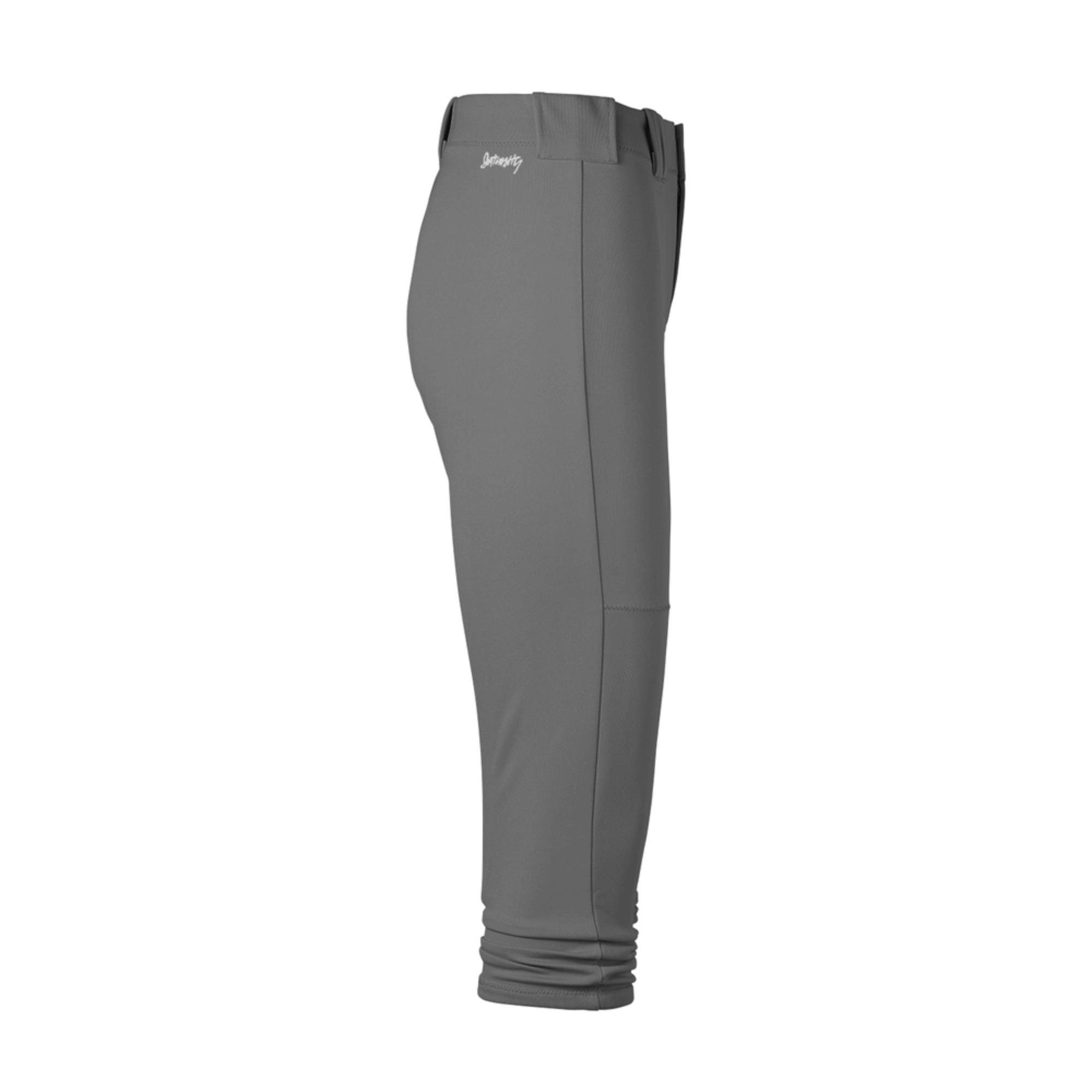 Intensity Woman Low Rise Pick Off Loop Pant in Gunmetal with branded elastic waistband and elastic hem for durability.