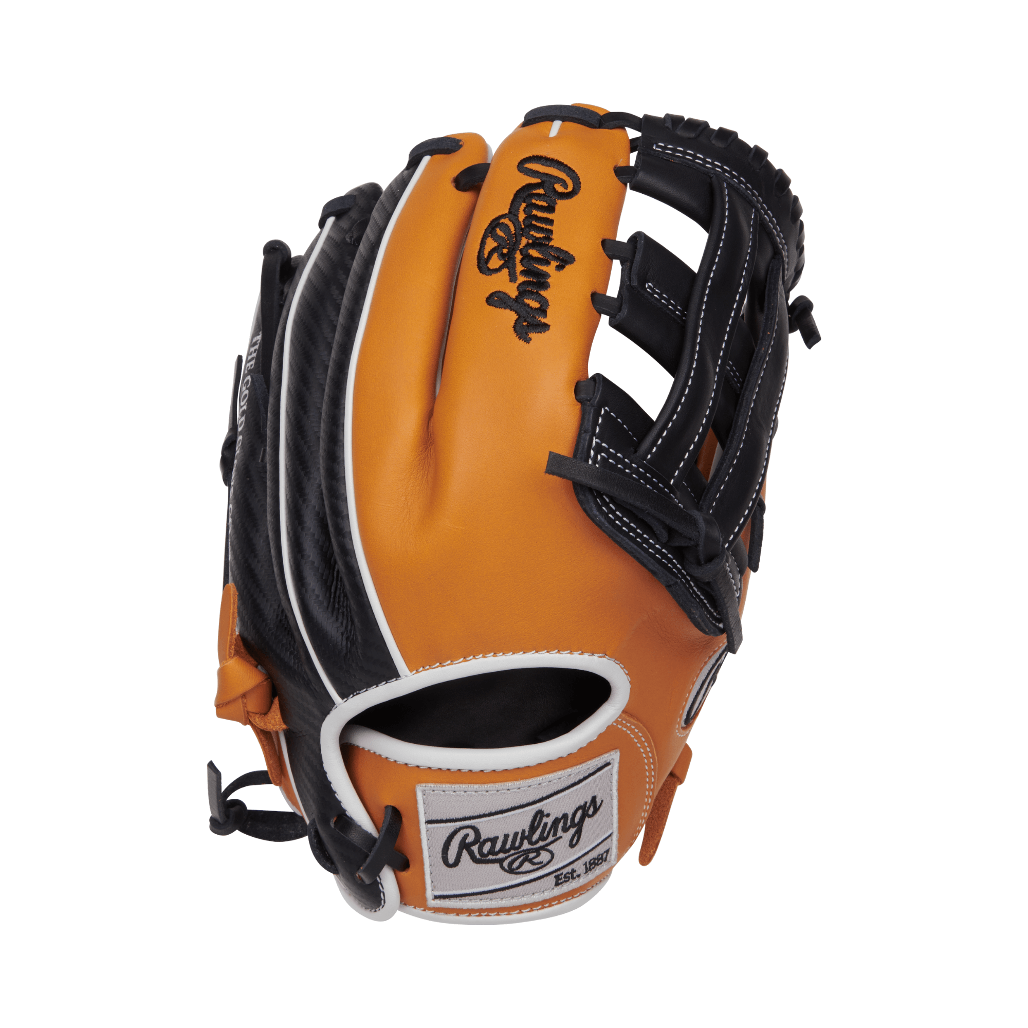 Back view of the Rawlings NXT Contour Series Glove, highlighting sleek design and durable Pro Soft leather.