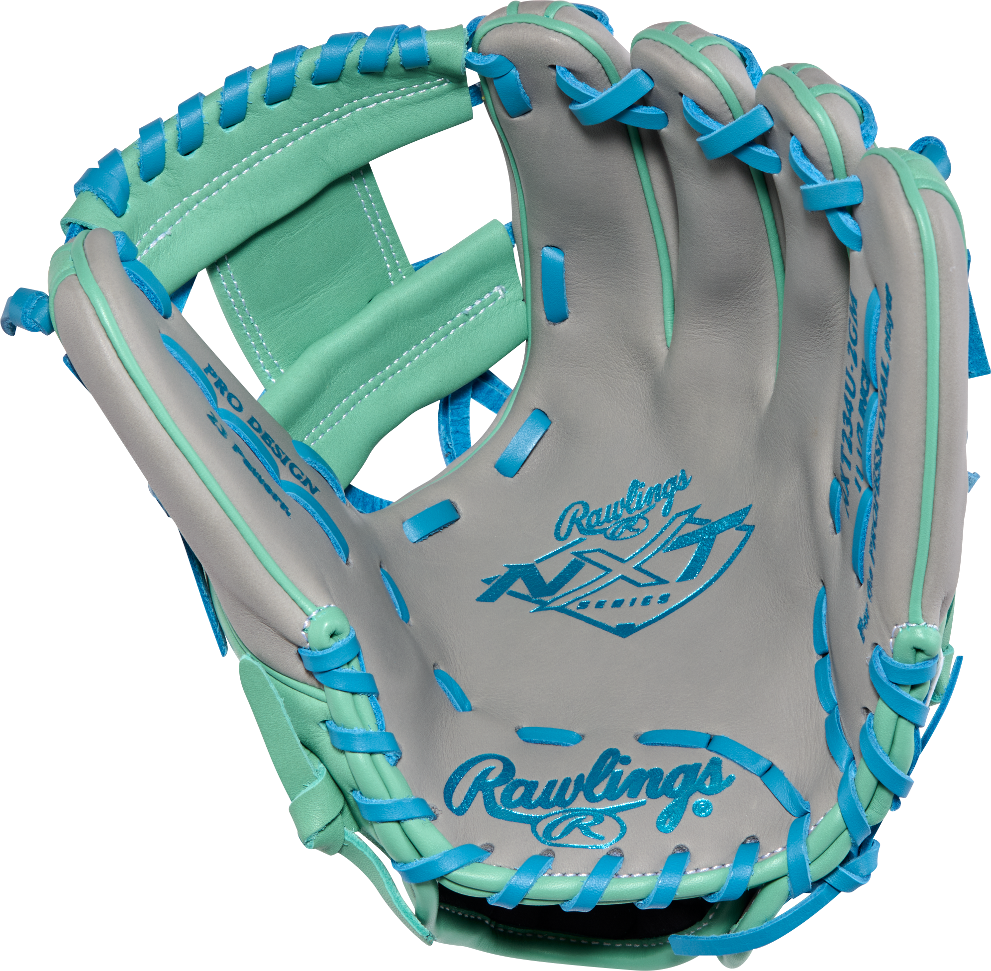 Rawlings NXT Series Infield Glove - palm view with Pro I web detail