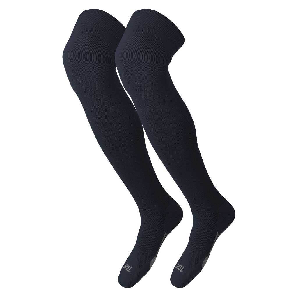 TCK Dugout Series OTK Baseball Socks in navy, providing moisture control and compression for athlete comfort.