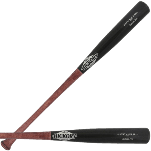 Old Hickory AR13 Pro Maple Cup bat with medium barrel and thin handle, designed for optimal balance and control.