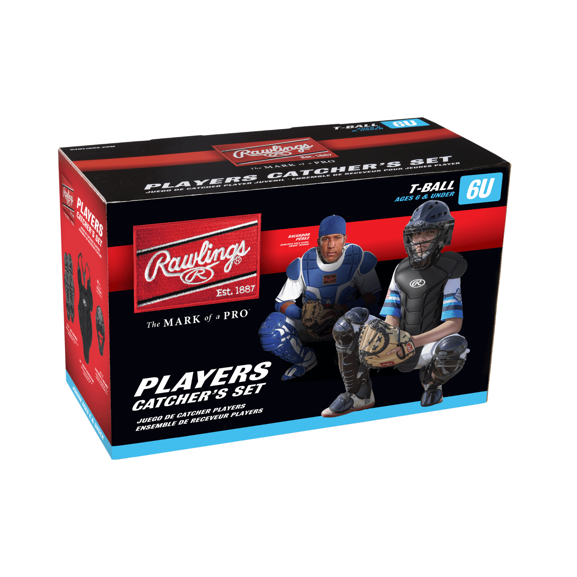 Rawlings Players Series T-Ball Catchers Set with CHPLY helmet and 10-inch chest protector