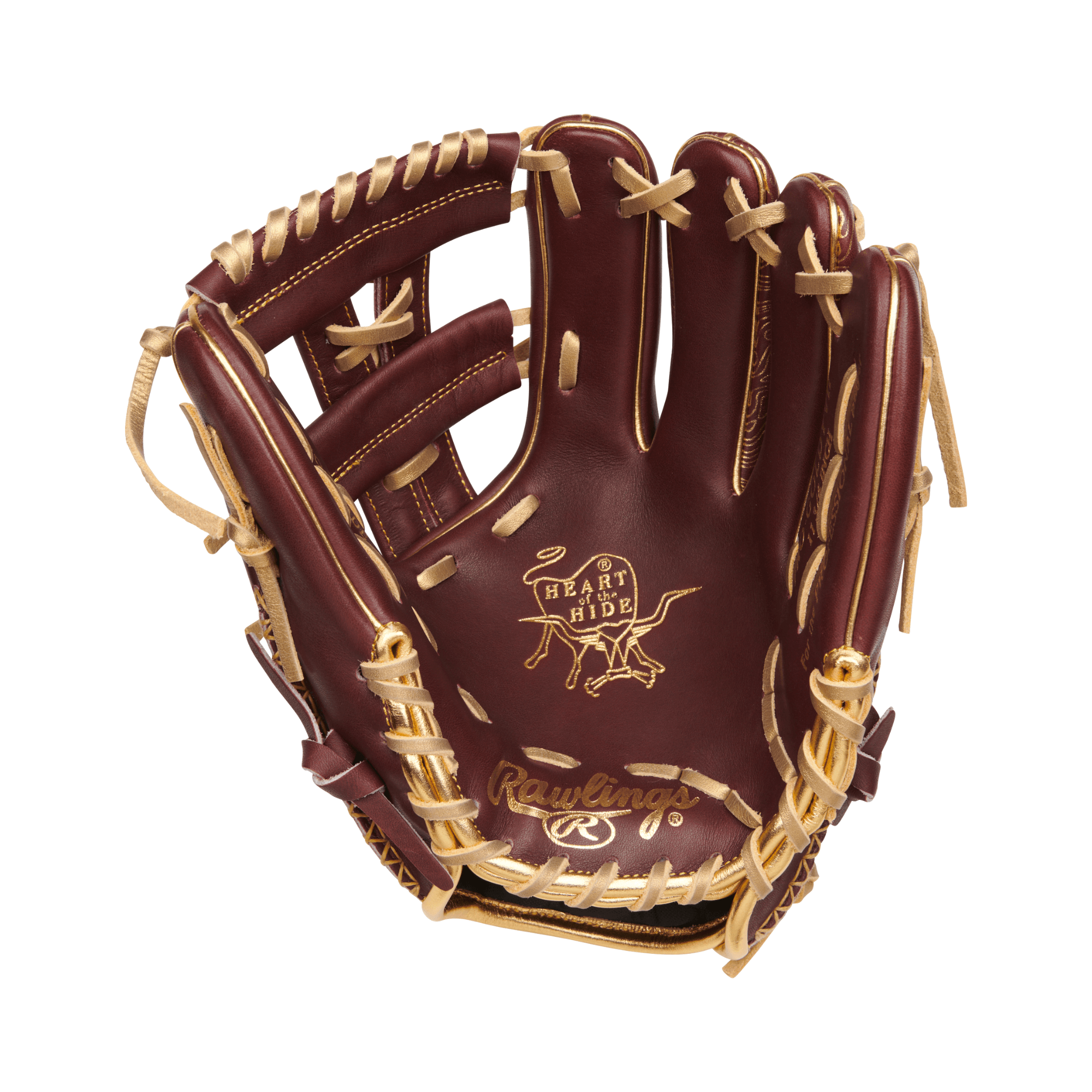 Rawlings Gold Glove Club RGGC Goldy 11.75-inch infield glove made from Heart of the Hide leather, featuring a Split Single Post web.