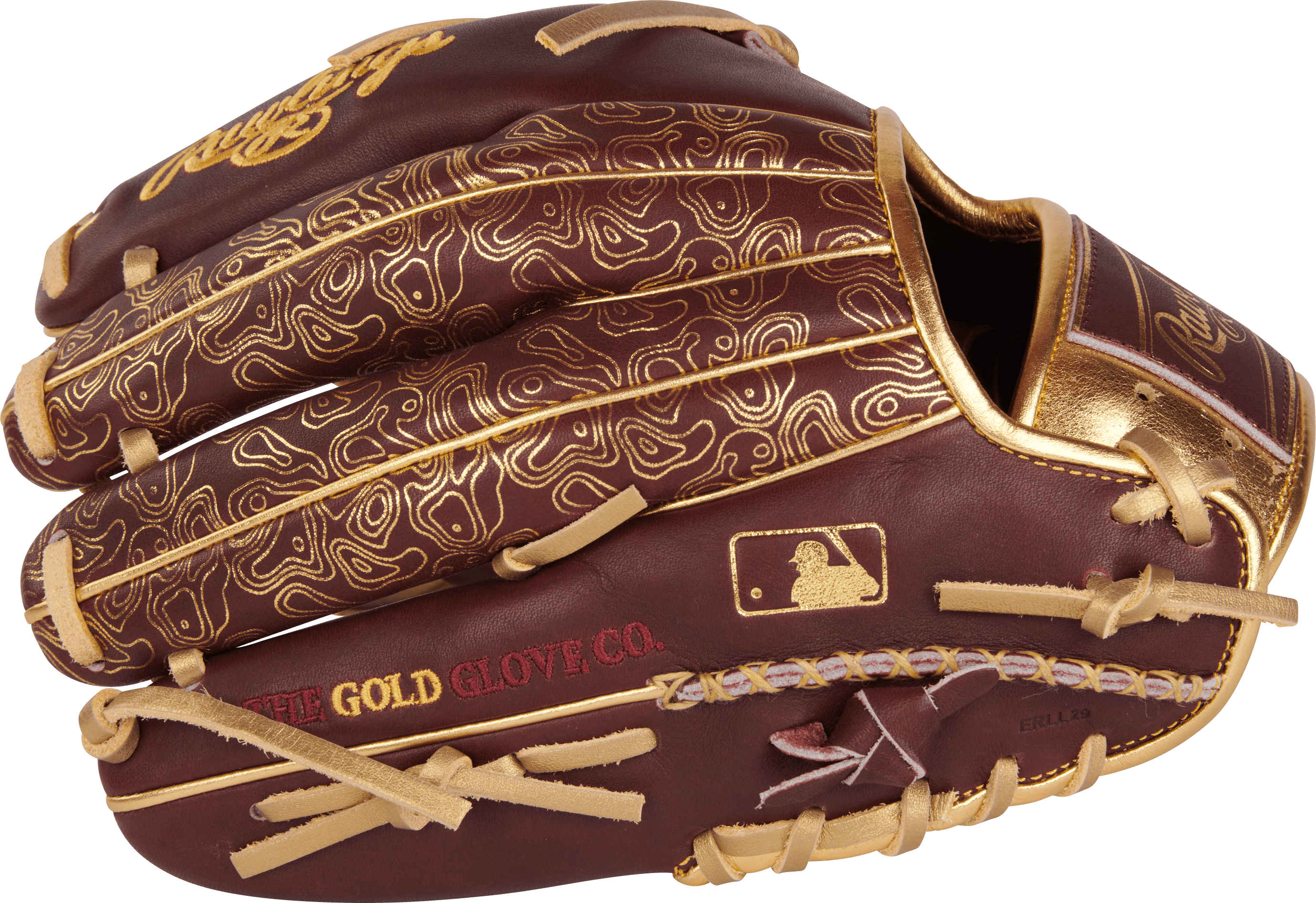 Rawlings Gold Glove Club RGGC Goldy 11.75-inch infield glove featuring Heart of the Hide leather and Split Single Post web design.