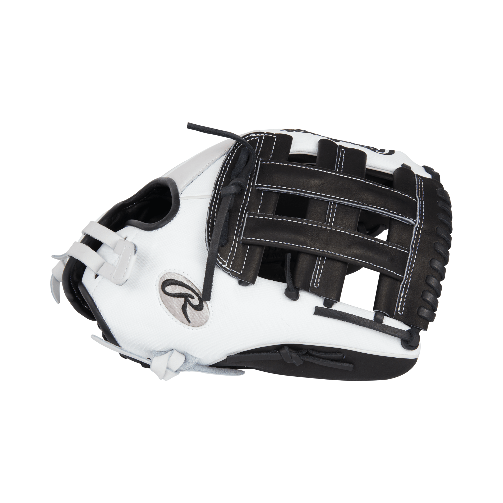 Rawlings Heart of the Hide 12.75-inch Fastpitch Outfield Glove white and black