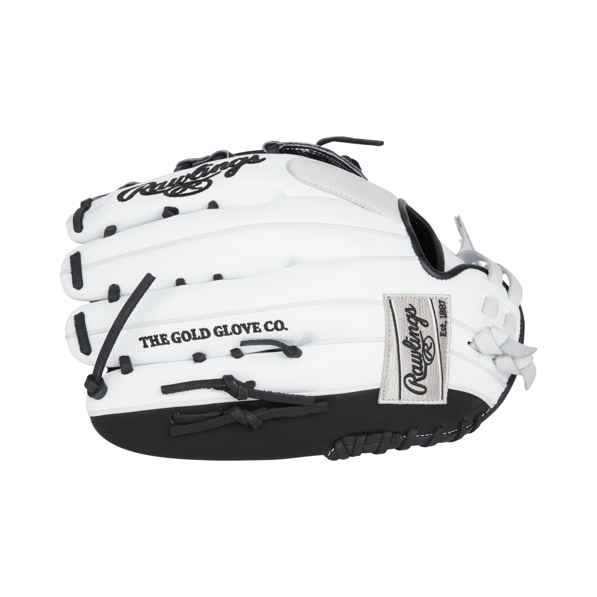 Rawlings Heart of the Hide 12.75-inch Fastpitch Outfield Glove white and black