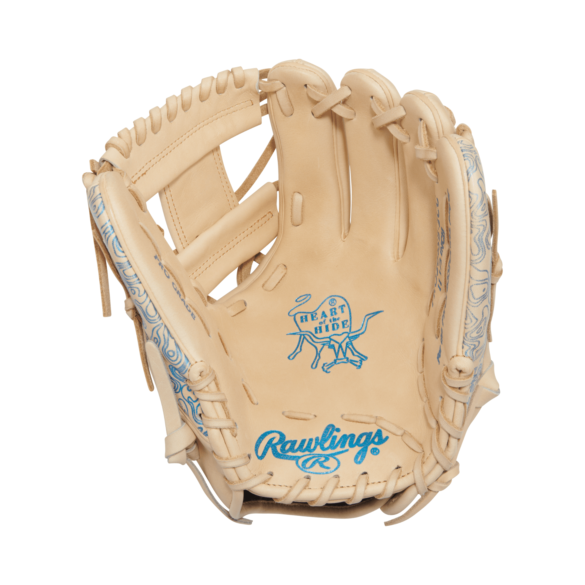 Rawlings Heart Of The Hide Series Softball Glove Camel/Col. Blue 11.5"