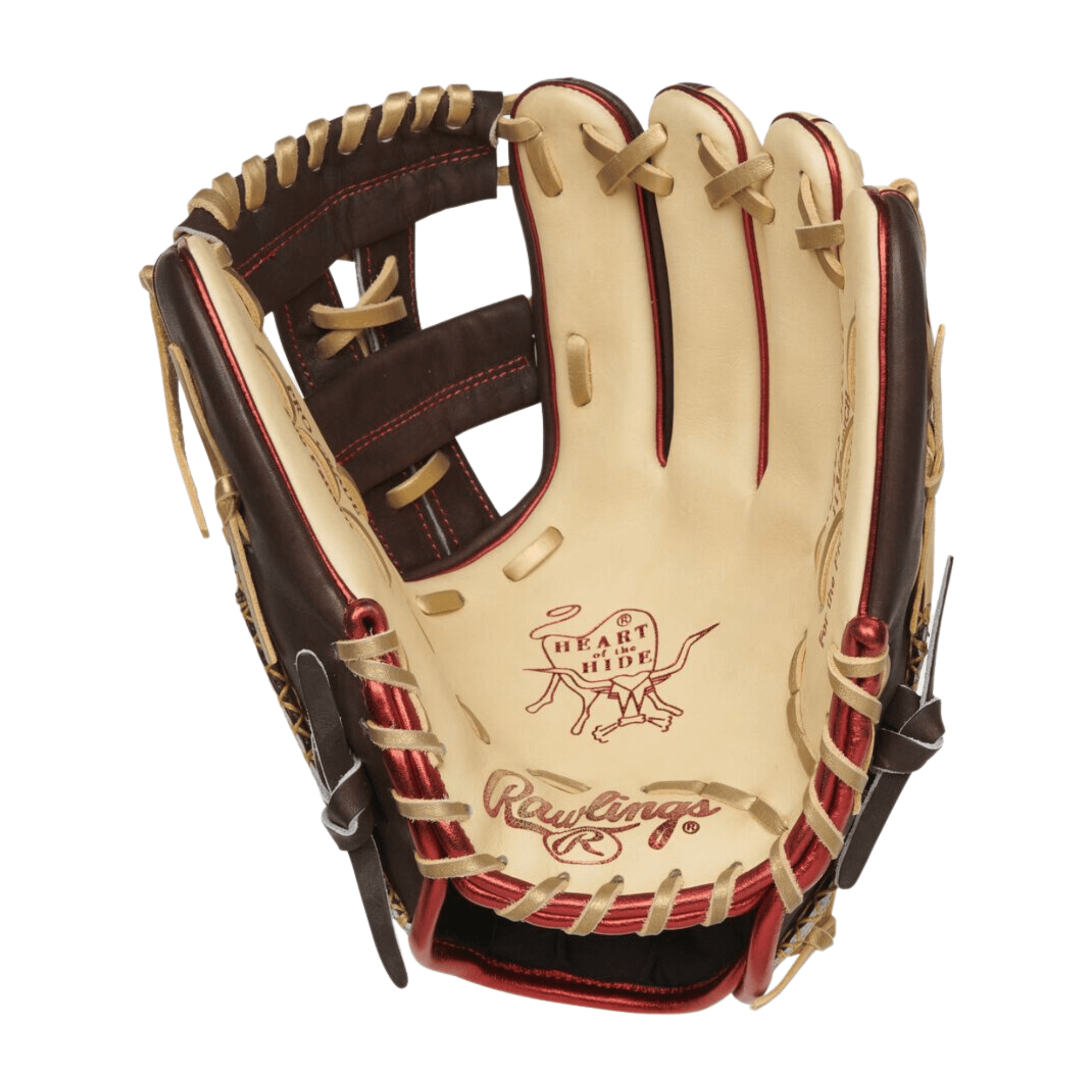 Rawlings ColorSync 7.0 11.75-inch infield glove brown, camel, gold, and red accents
