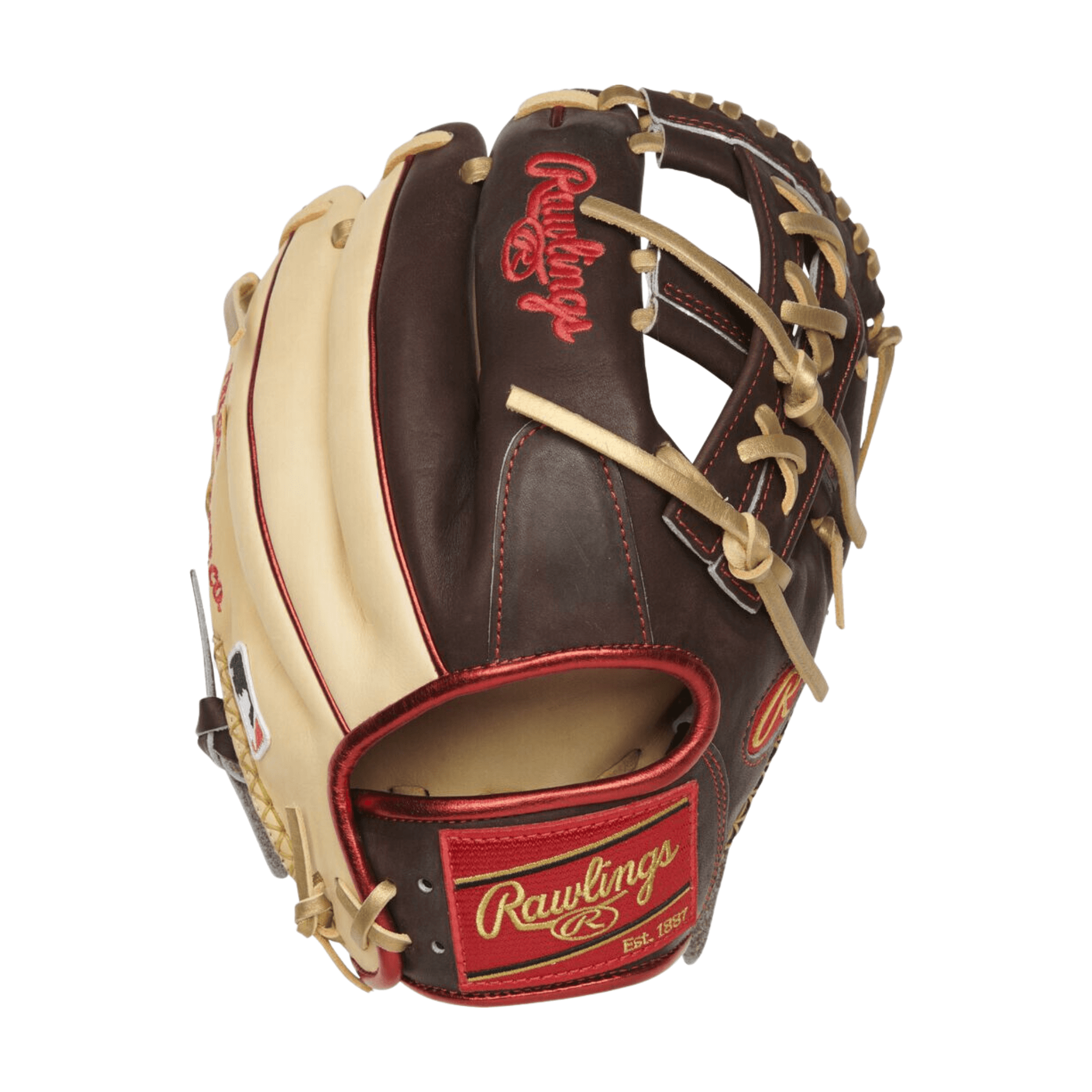 Rawlings ColorSync 7.0 11.75-inch infield glove brown, camel, gold, and red accents