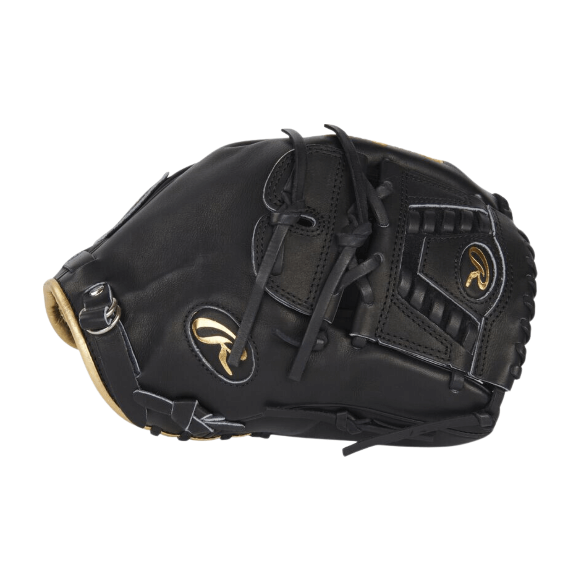 Rawlings Pro Label 7 Black Heart Of The Hide Infield/Pitchers Glove with gold accents