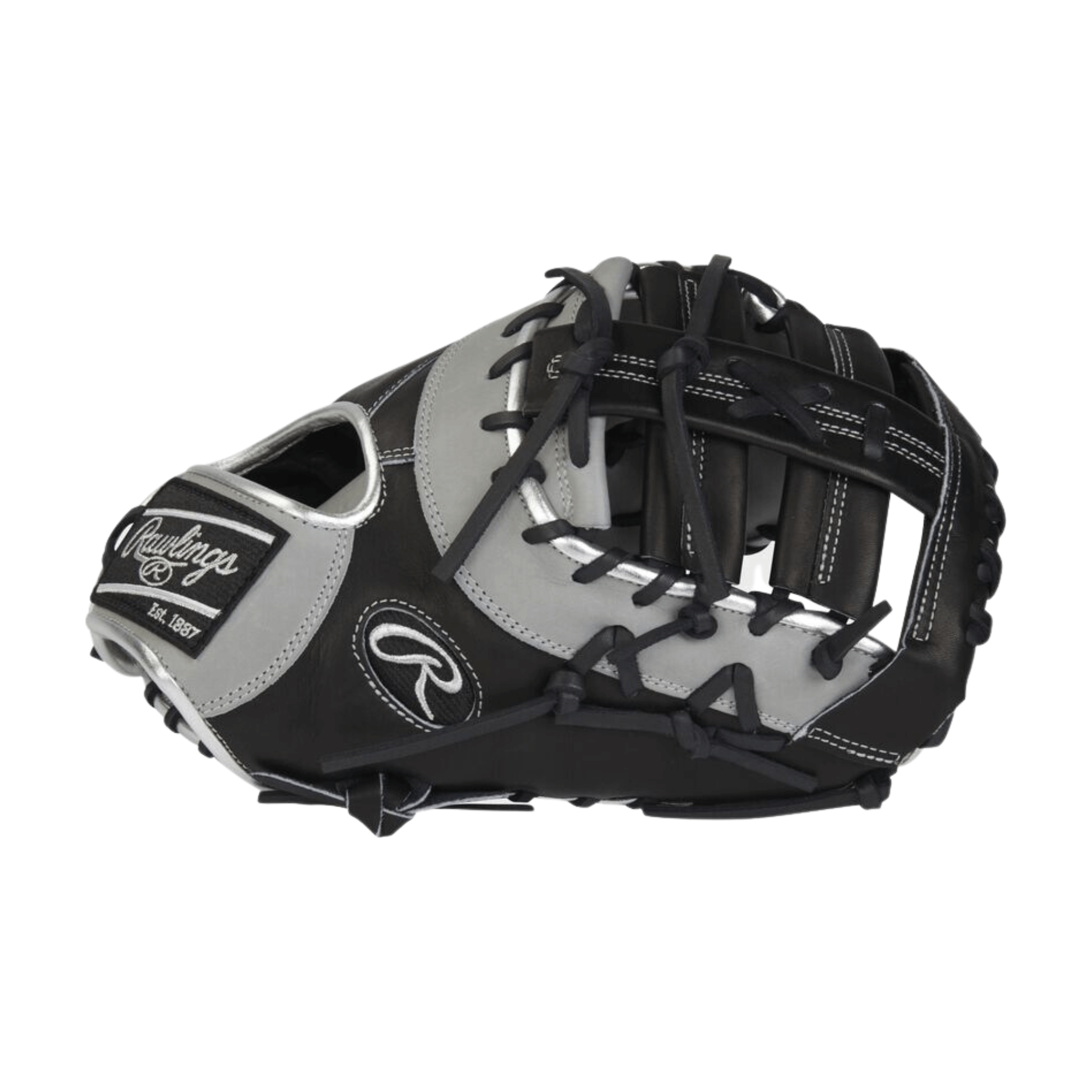 Rawlings ColorSync 7.0 13-inch black-and-gray first base mitt