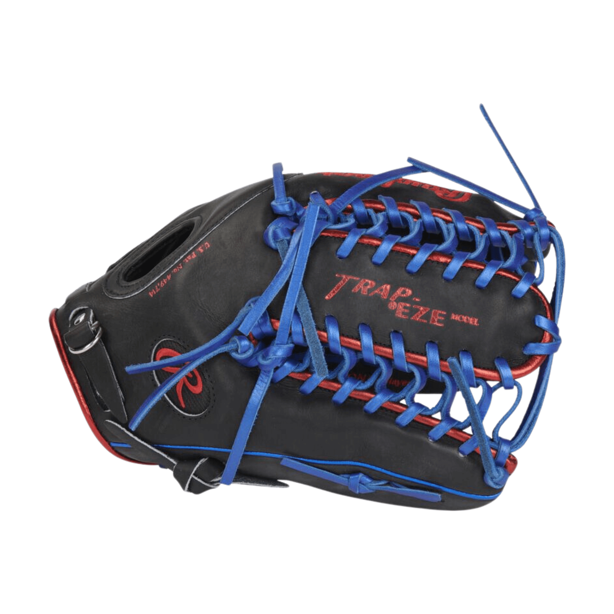 Rawlings ColorSync 7.0 12.75-inch Outfield Glove with Trap-Eze Web in Jet Black Leather