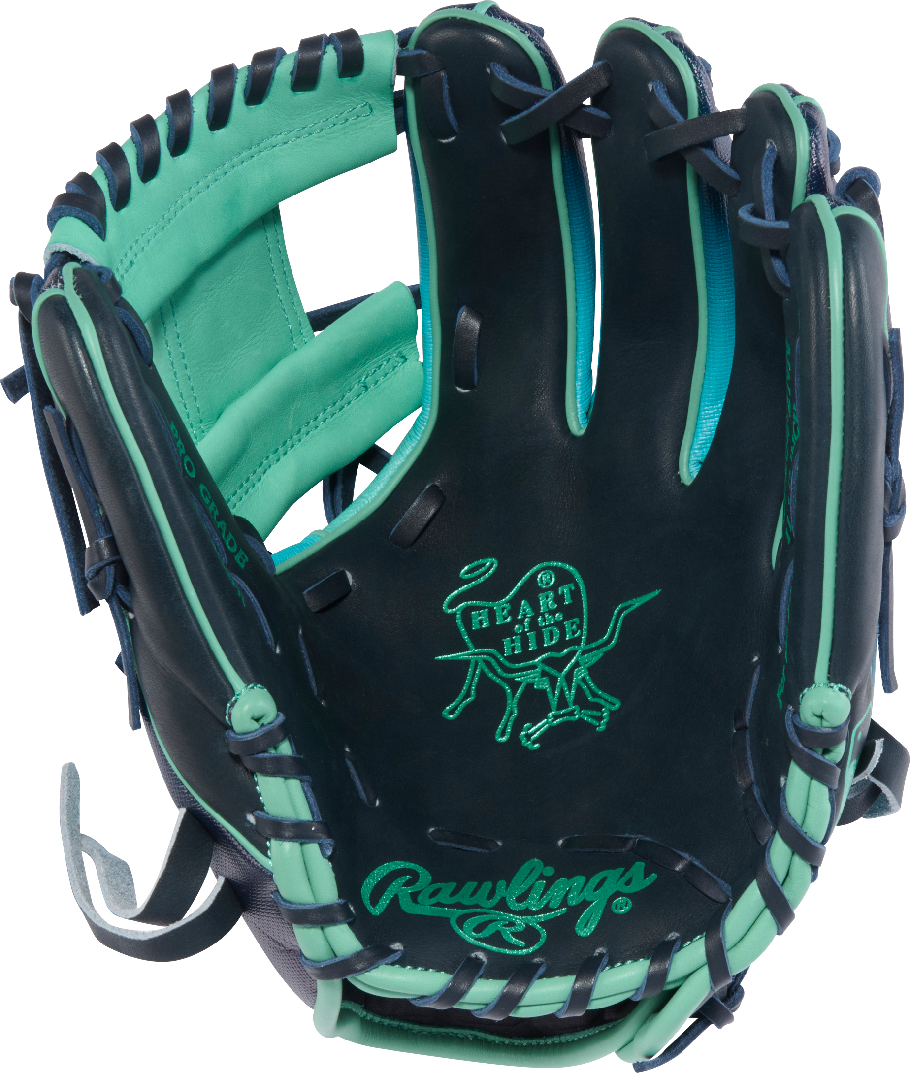 Rawlings HOH Funburst 2.0 11.5" Infield Baseball Glove Navy/Mint