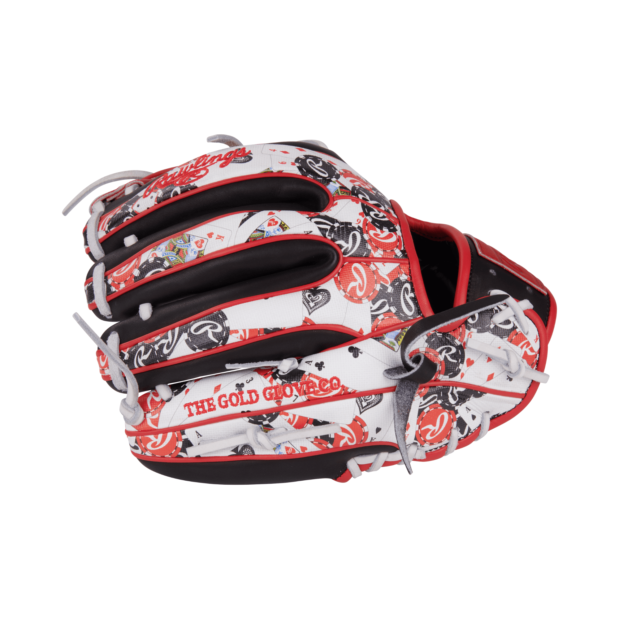 Rawlings Gold Glove Co. colorful infield glove showcasing a vibrant design for dynamic baseball performance.