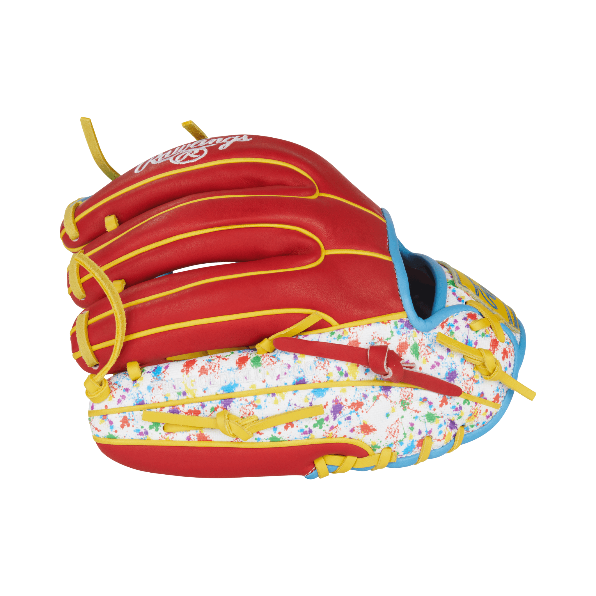 Rawlings Heart of the Hide Series Infield Baseball Glove 11.5" Scarlet/Splatter