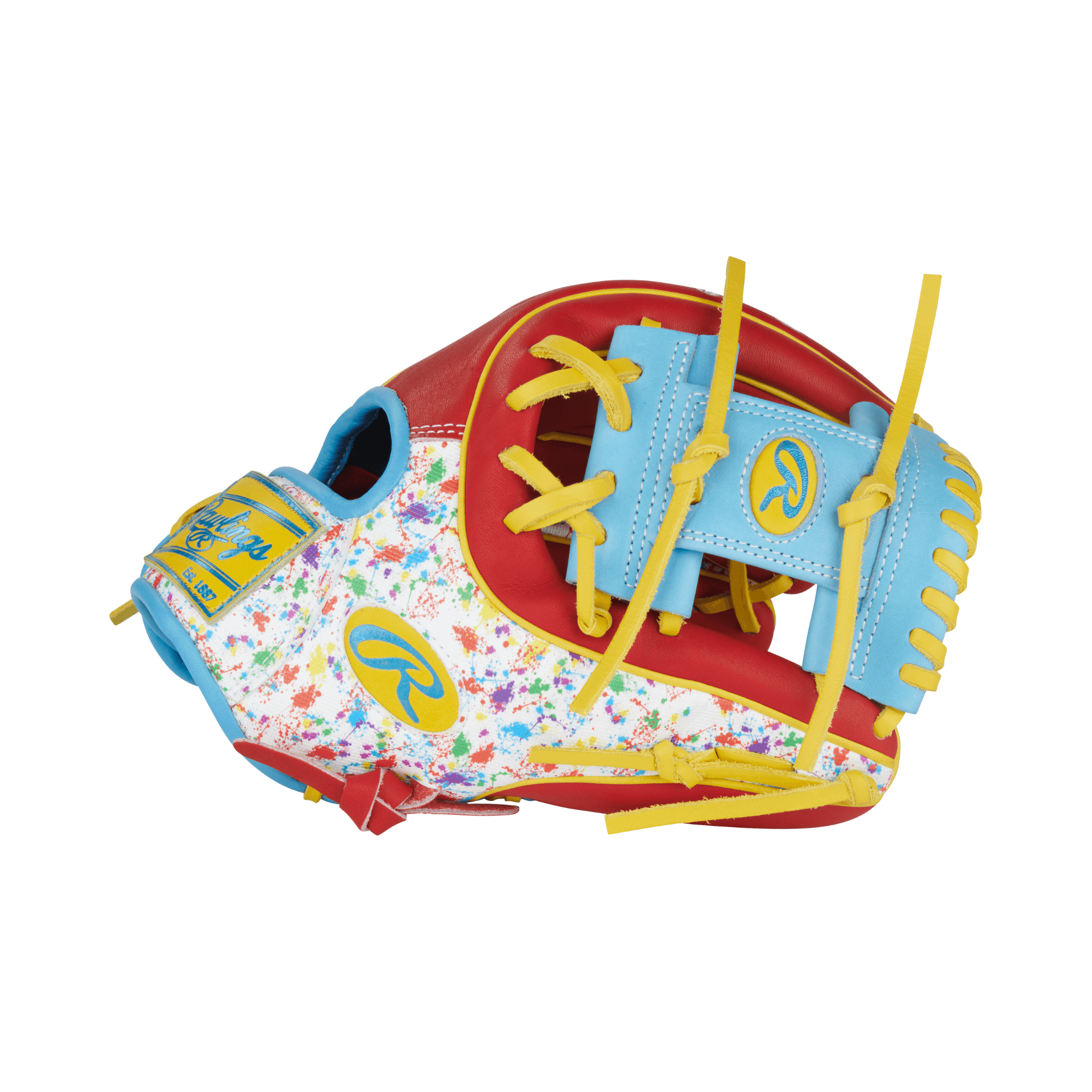 Rawlings Heart of the Hide Series Infield Baseball Glove 11.5" Scarlet/Splatter