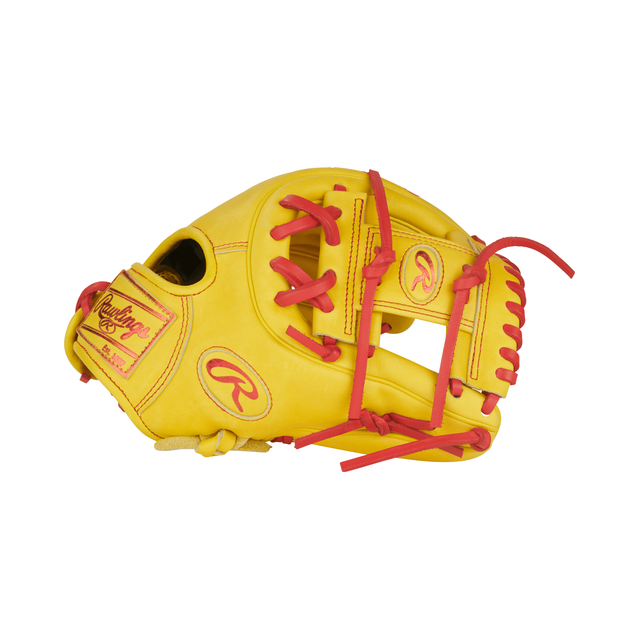 Close-up of thumb area on Rawlings HOH 11.5" Contour Fit Baseball Glove