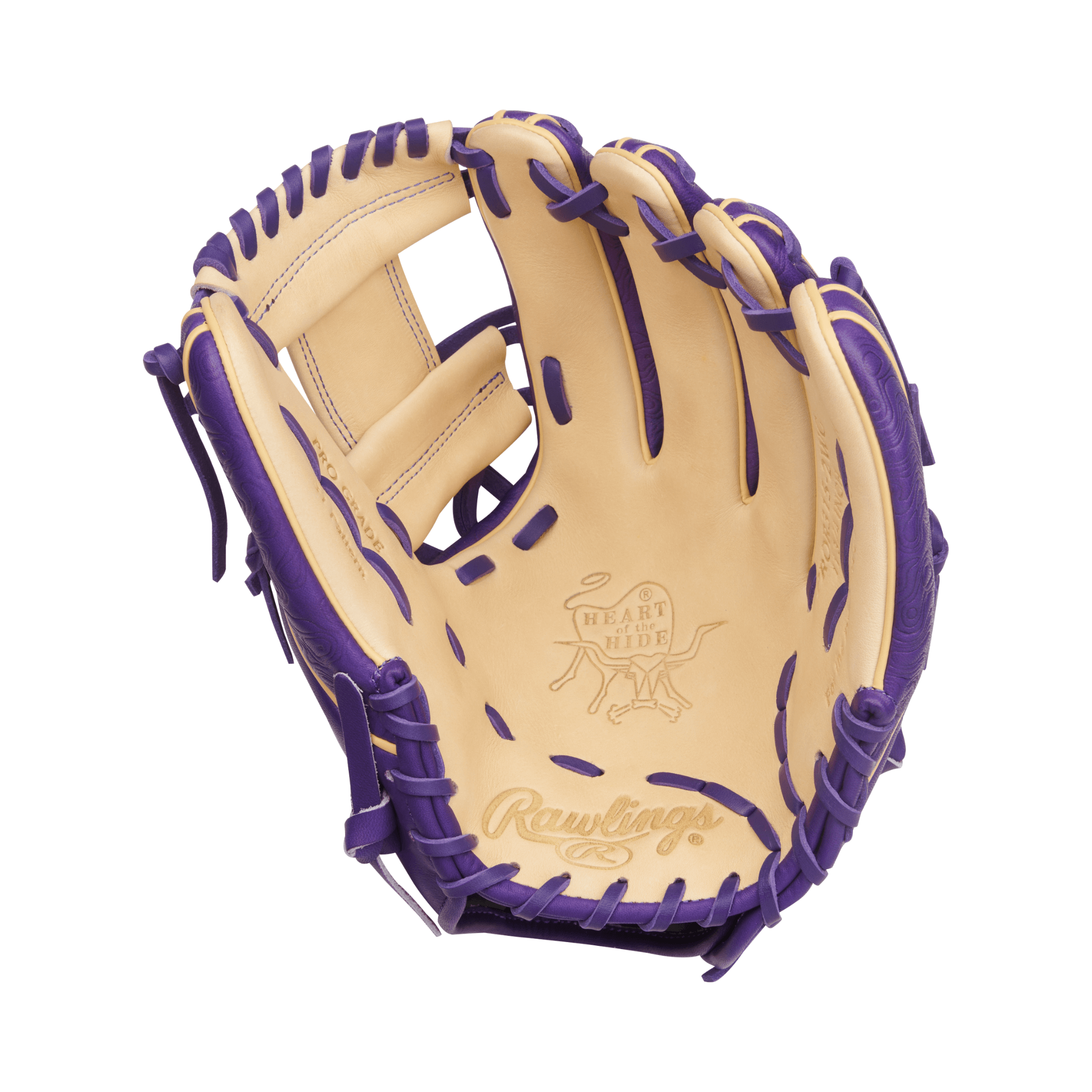 Rawlings Heart of the Hide Series Camel/Purple 11.75"