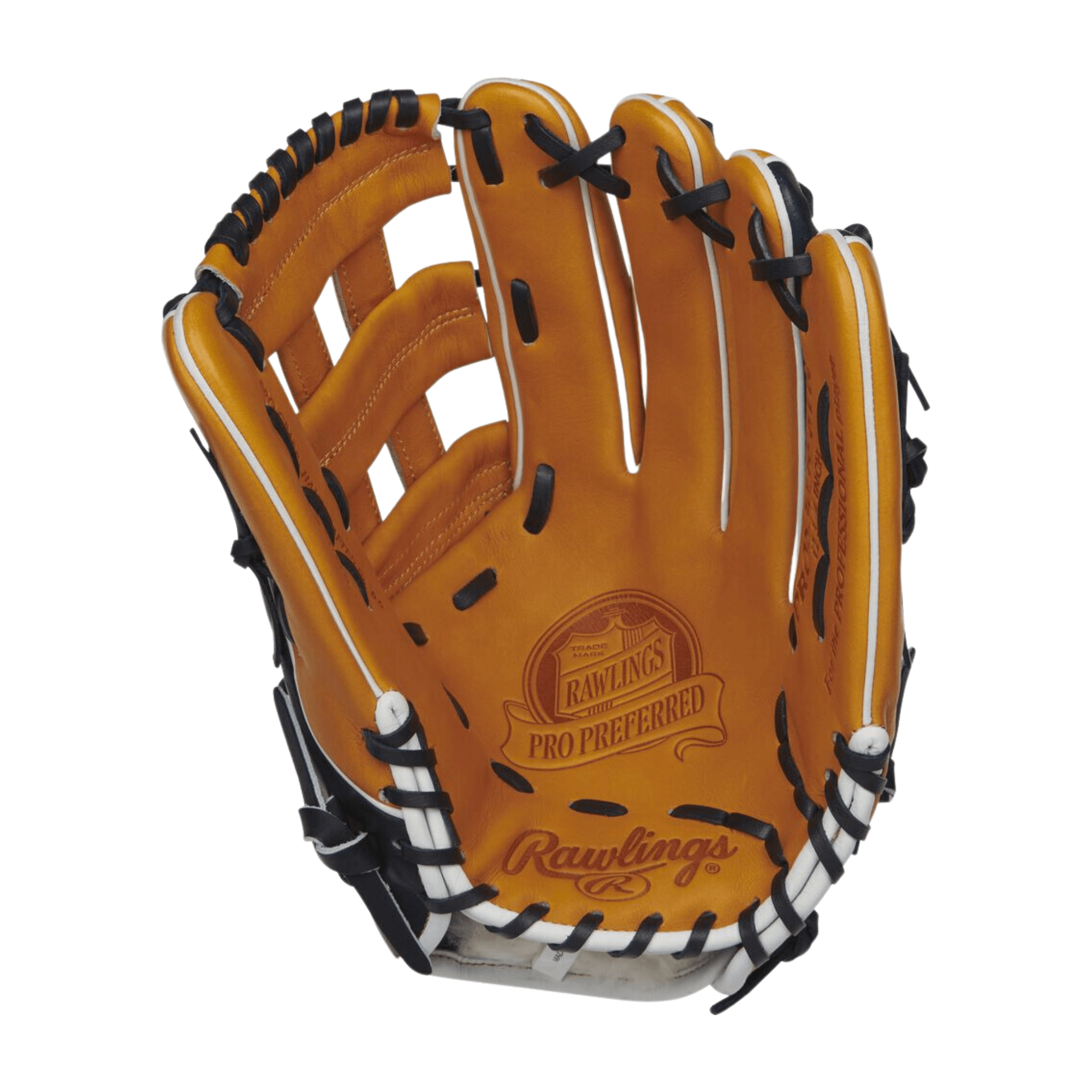 Rawlings Pro Preferred 12.75 Outfield Glove Tan/Navy