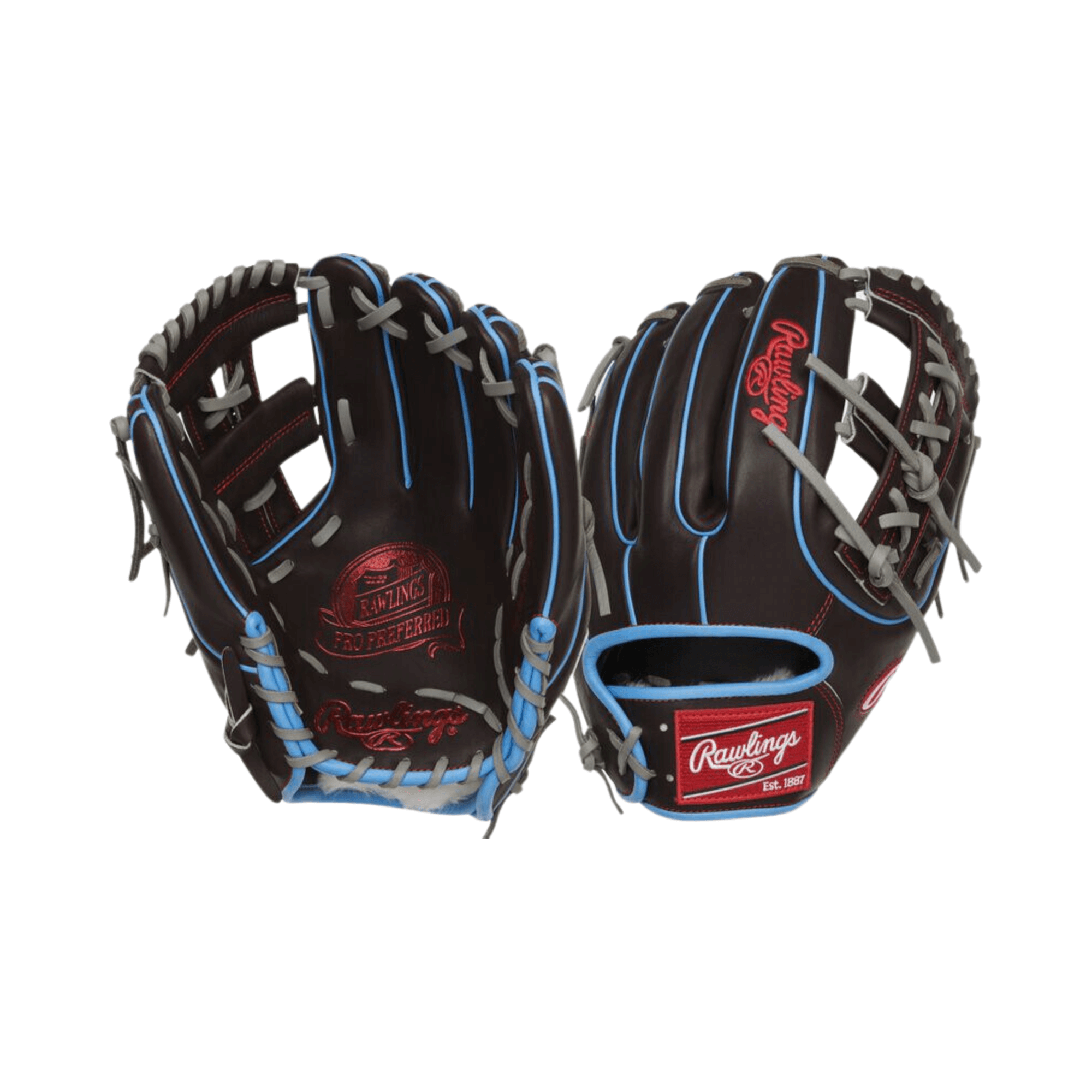 Rawlings Pro Preferred INF Conv/Mod baseball glove 11.5" infield design with supple kip leather and wool padding.