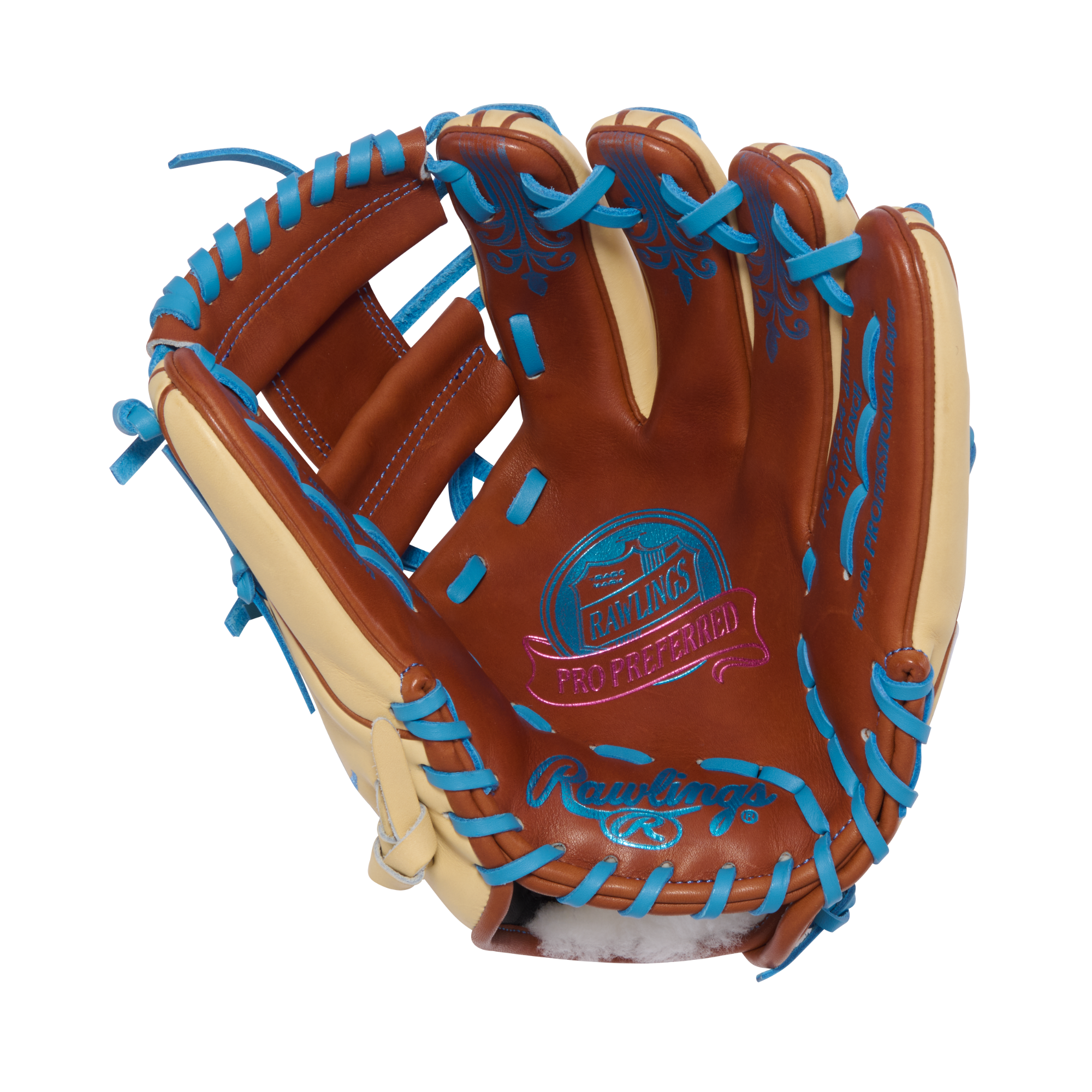 Rawlings Pro Preferred Infield Glove 11.5-Inch Kip Leather Baseball Mitt – Palm View