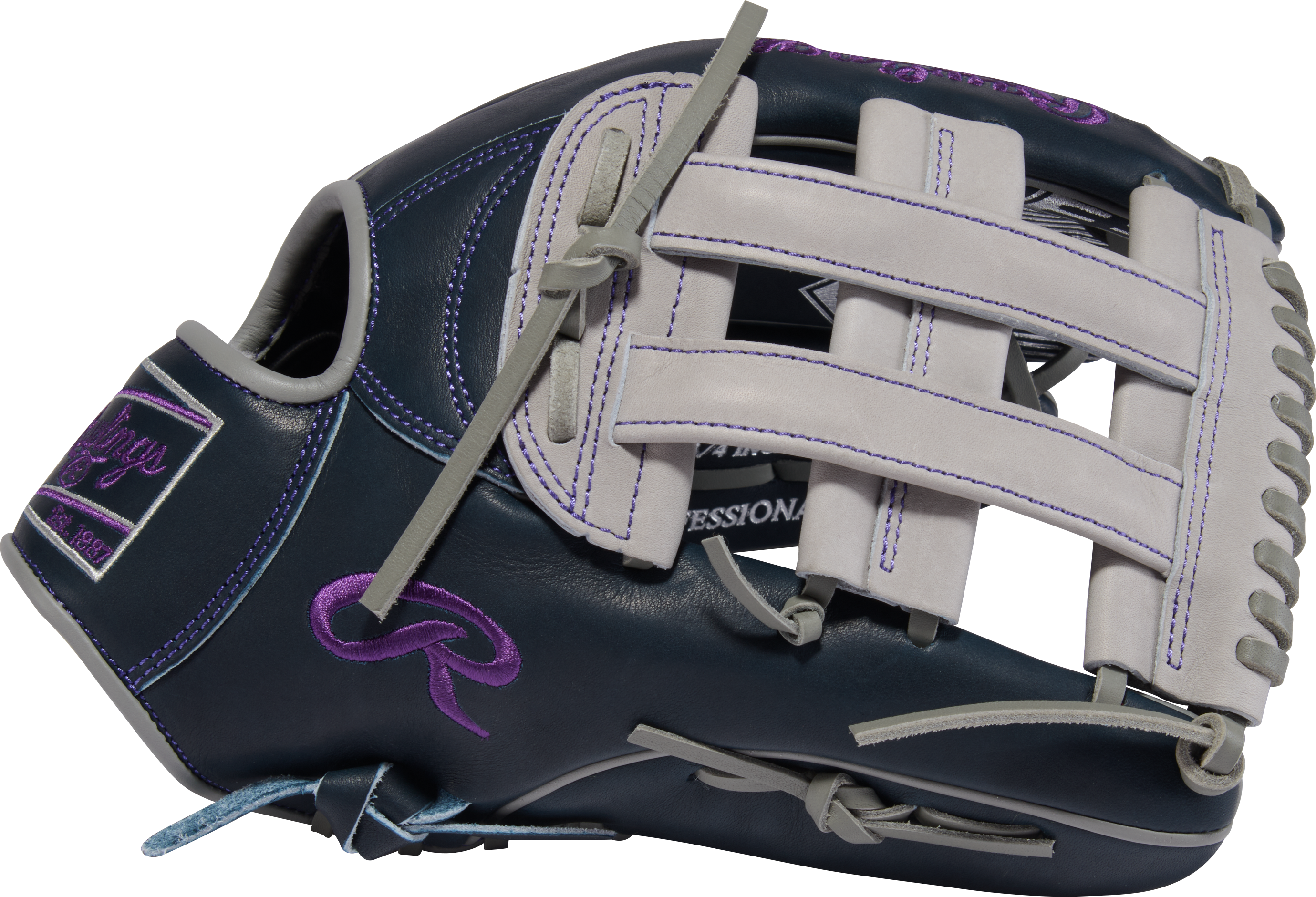 Rawlings Pro Preferred AJ99 outfield glove, side-by-side palm and back view