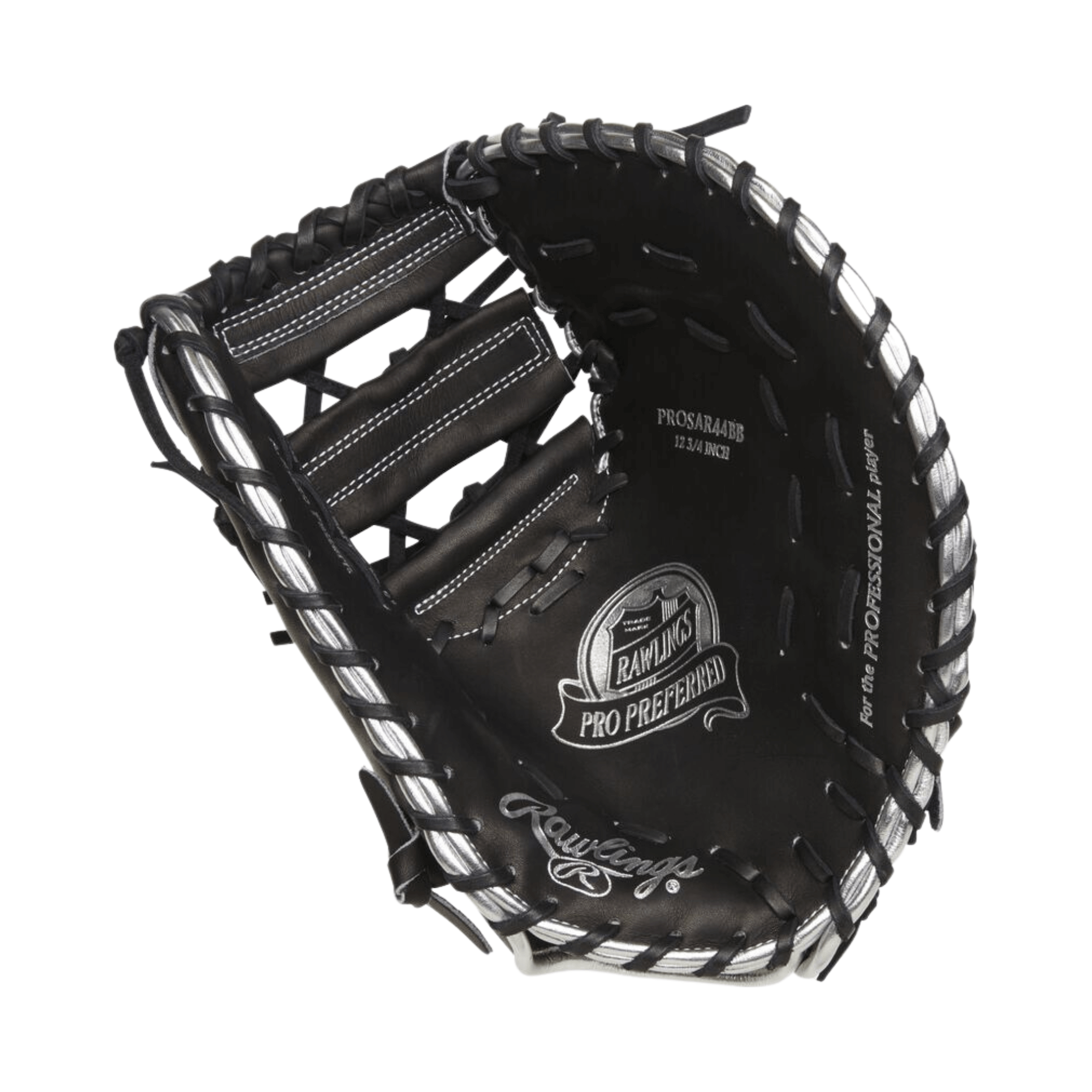 Rawlings Pro Preferred Anthony Rizzo 12.75" first base mitt featuring full-grain kip leather and a deep pocket design.
