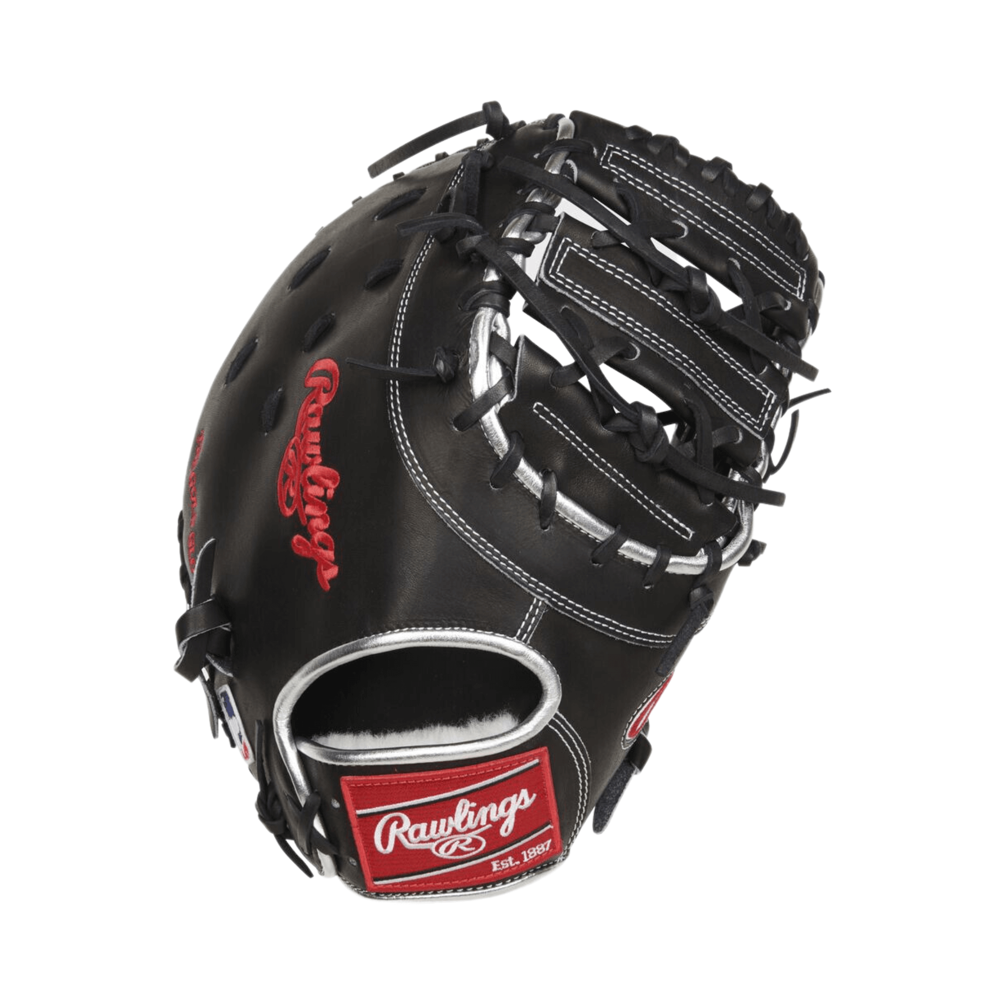 Rawlings Pro Preferred Anthony Rizzo 12.75" first base mitt, crafted from full-grain kip leather with deep pocket design.