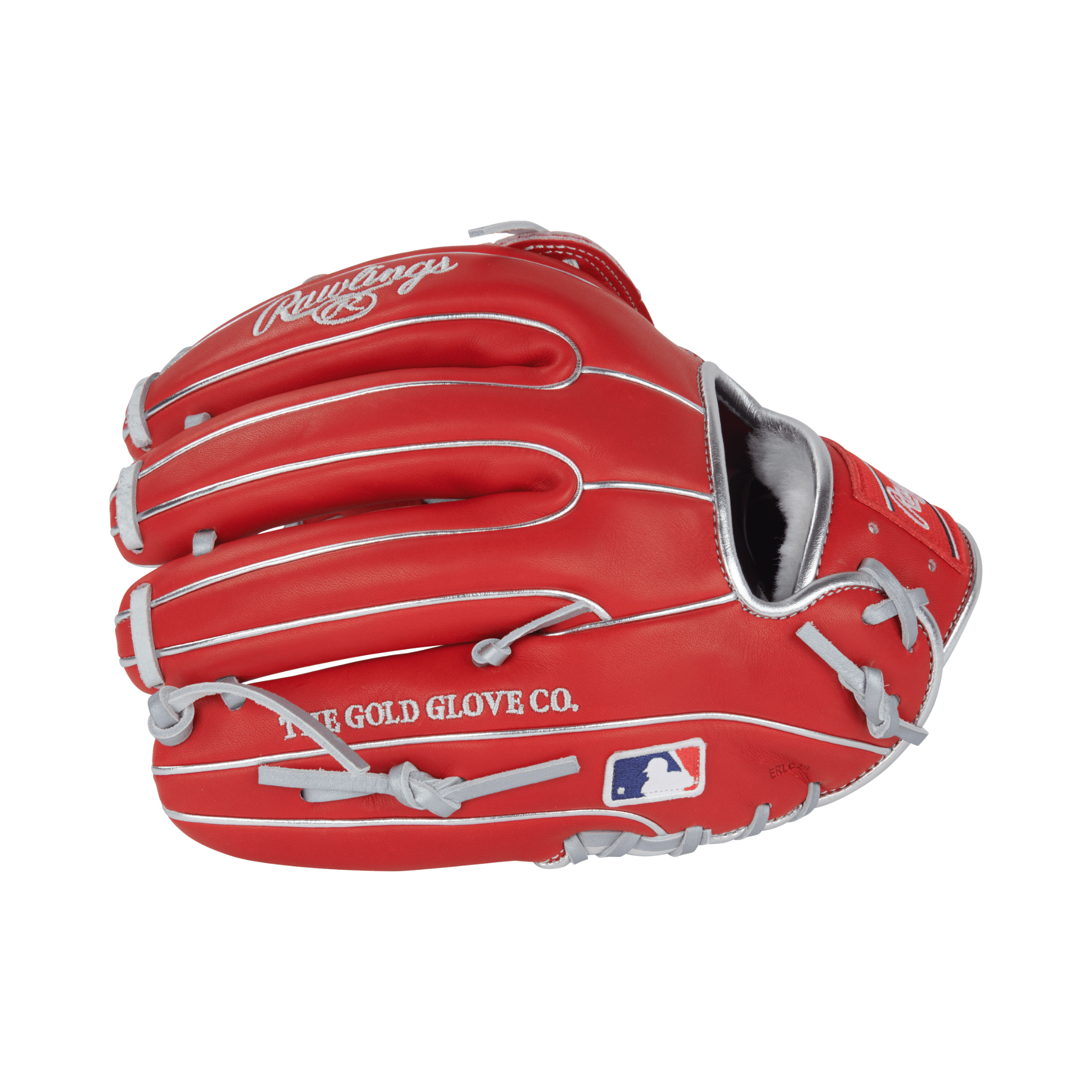 Close-up of finger stalls on Rawlings Pro Preferred 11.75" Carlos Correa infield glove with Pro H web for pocket control