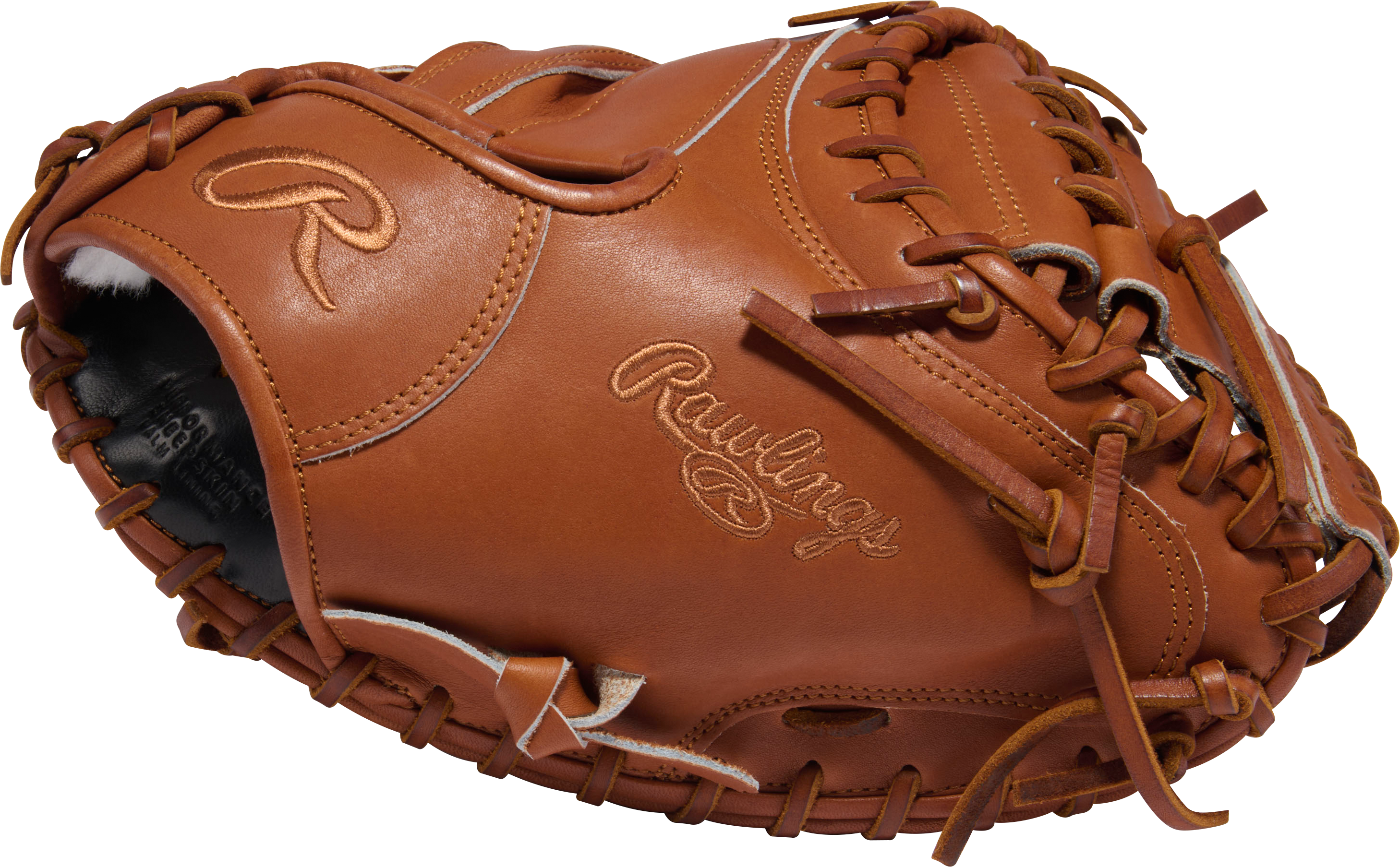 Rawlings Pro Preferred 33 Inch Catcher's Mitt - embroidered logo detail