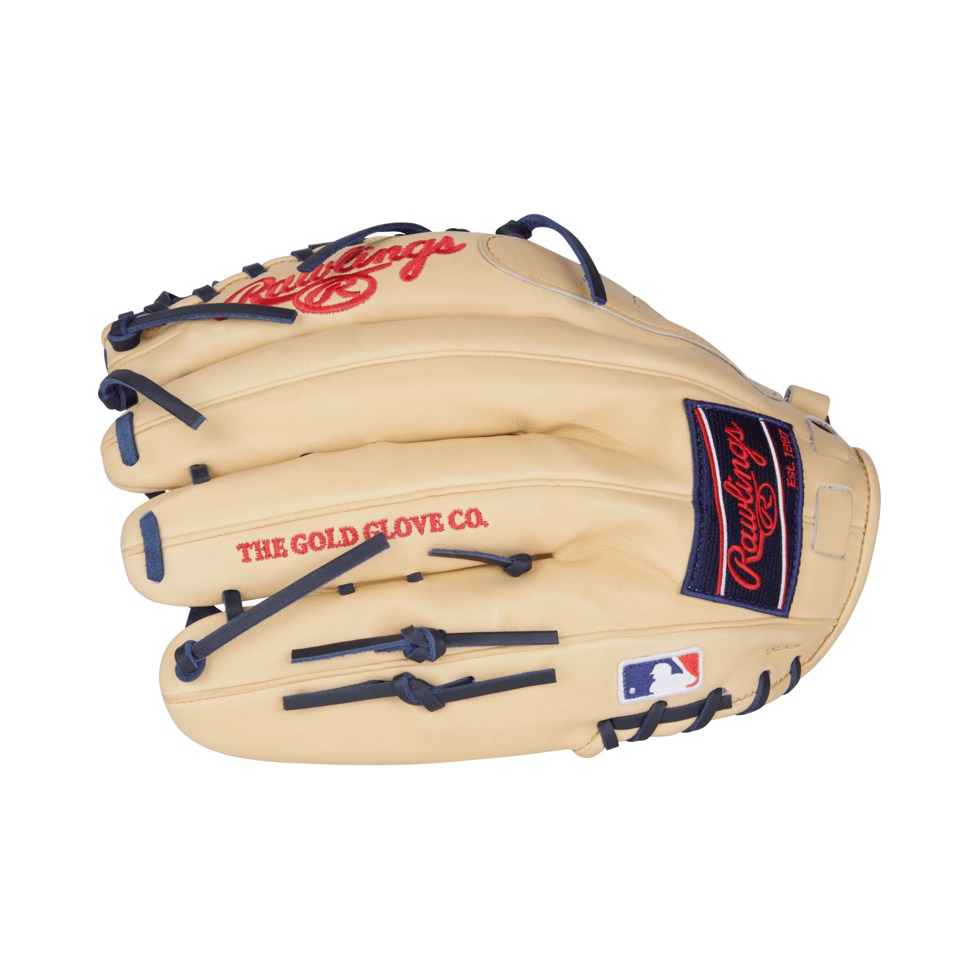 Rawlings Pro Preferred Series M. Trout 12.75-inch outfield glove, featuring Trap-Eze web and signature MT27 pattern.