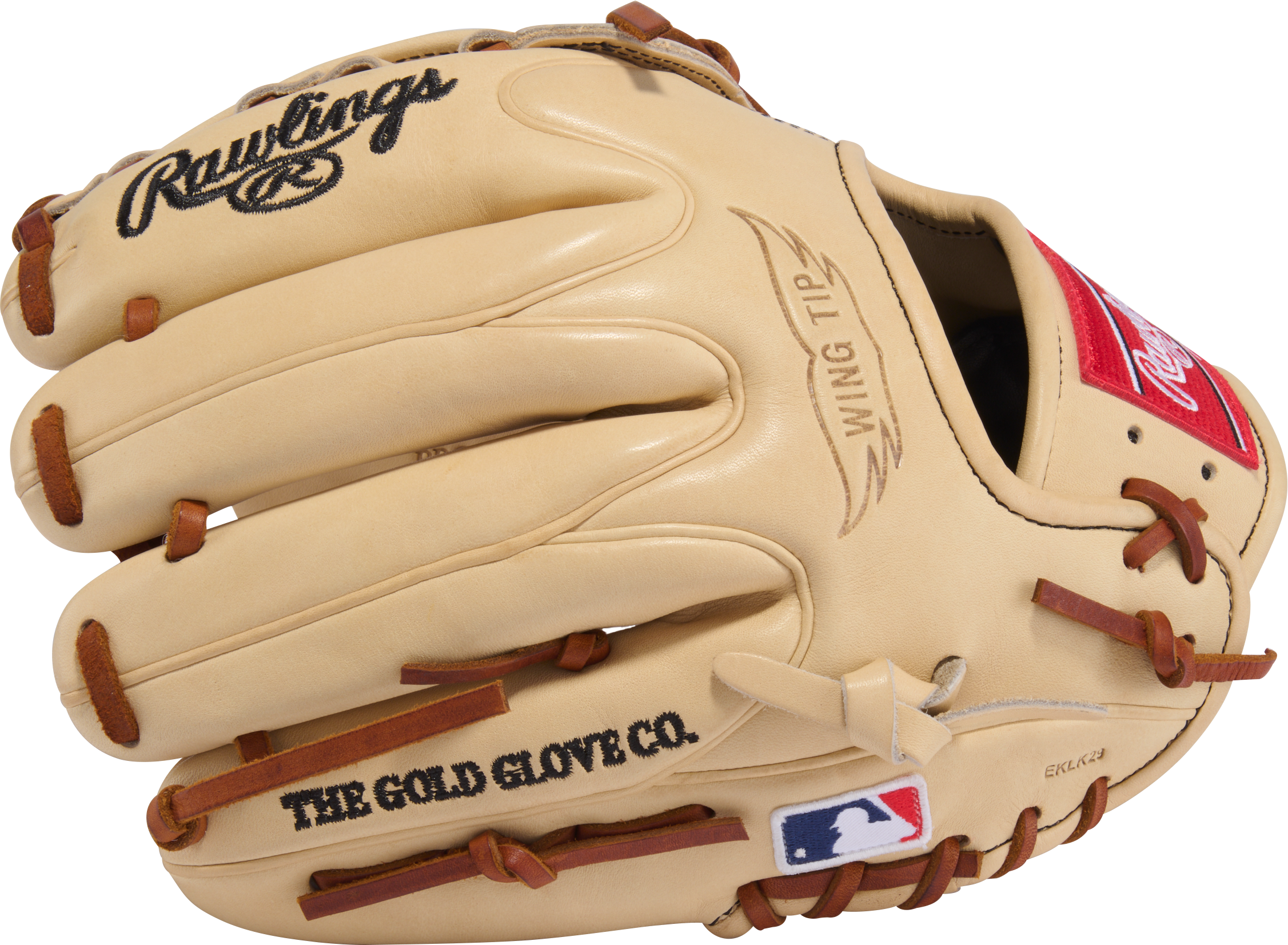Rawlings Heart of the Hide Traditional Infield Glove 11.75 Inch Baseball Glove - Finger Detail