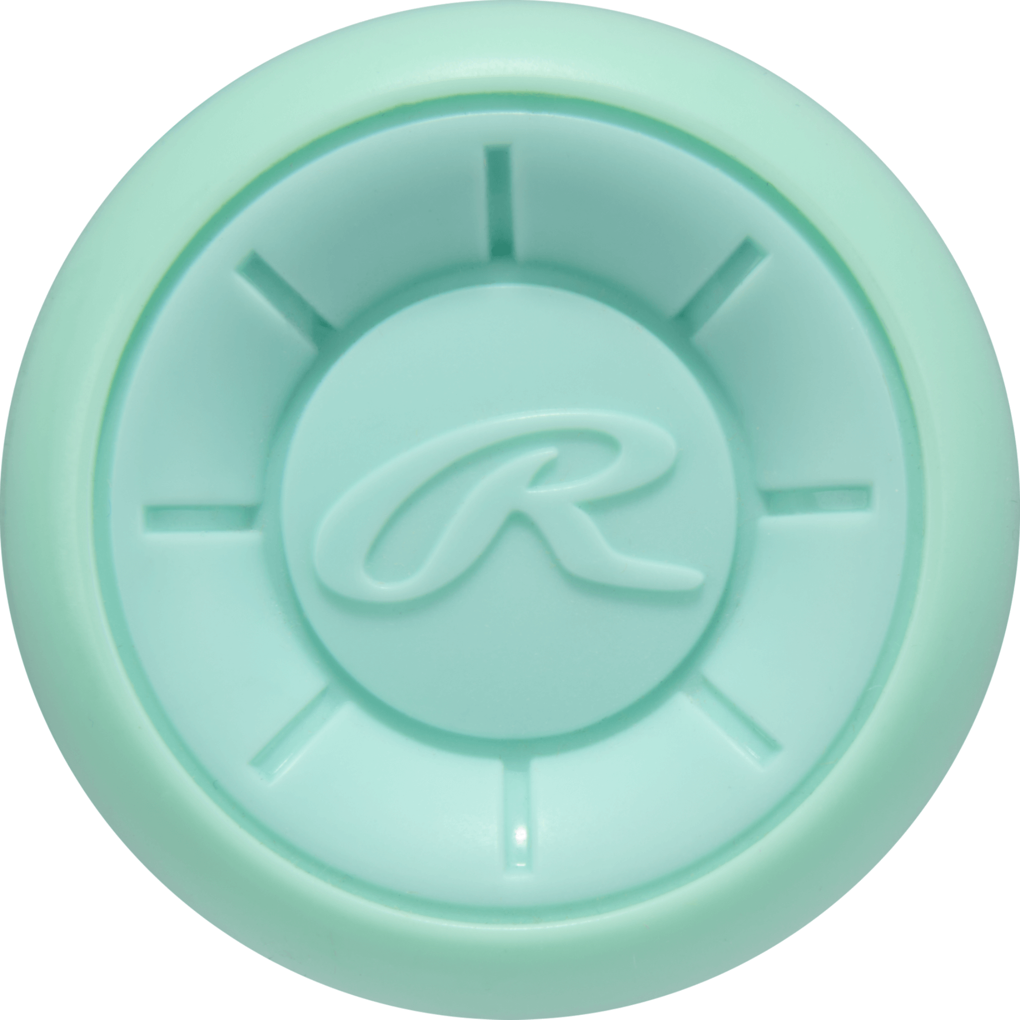 End cap of the 2026 Rawlings Icon -12 bat showcasing aerodynamic cap design for balanced swing and improved control