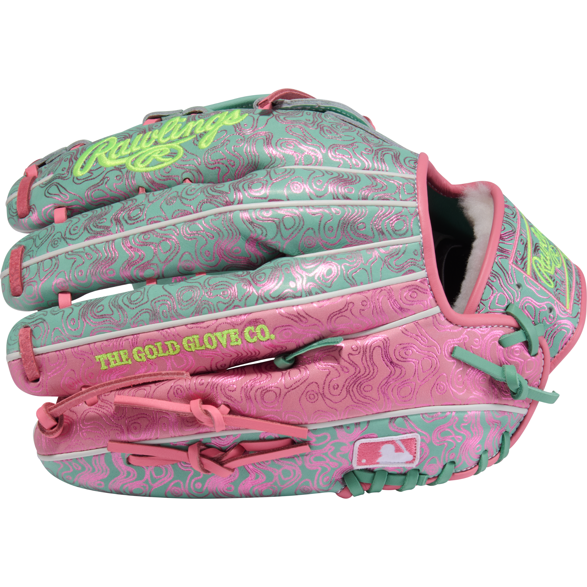 Rawlings Pro Preferred FTJ23 Outfield Glove - kip leather close-up