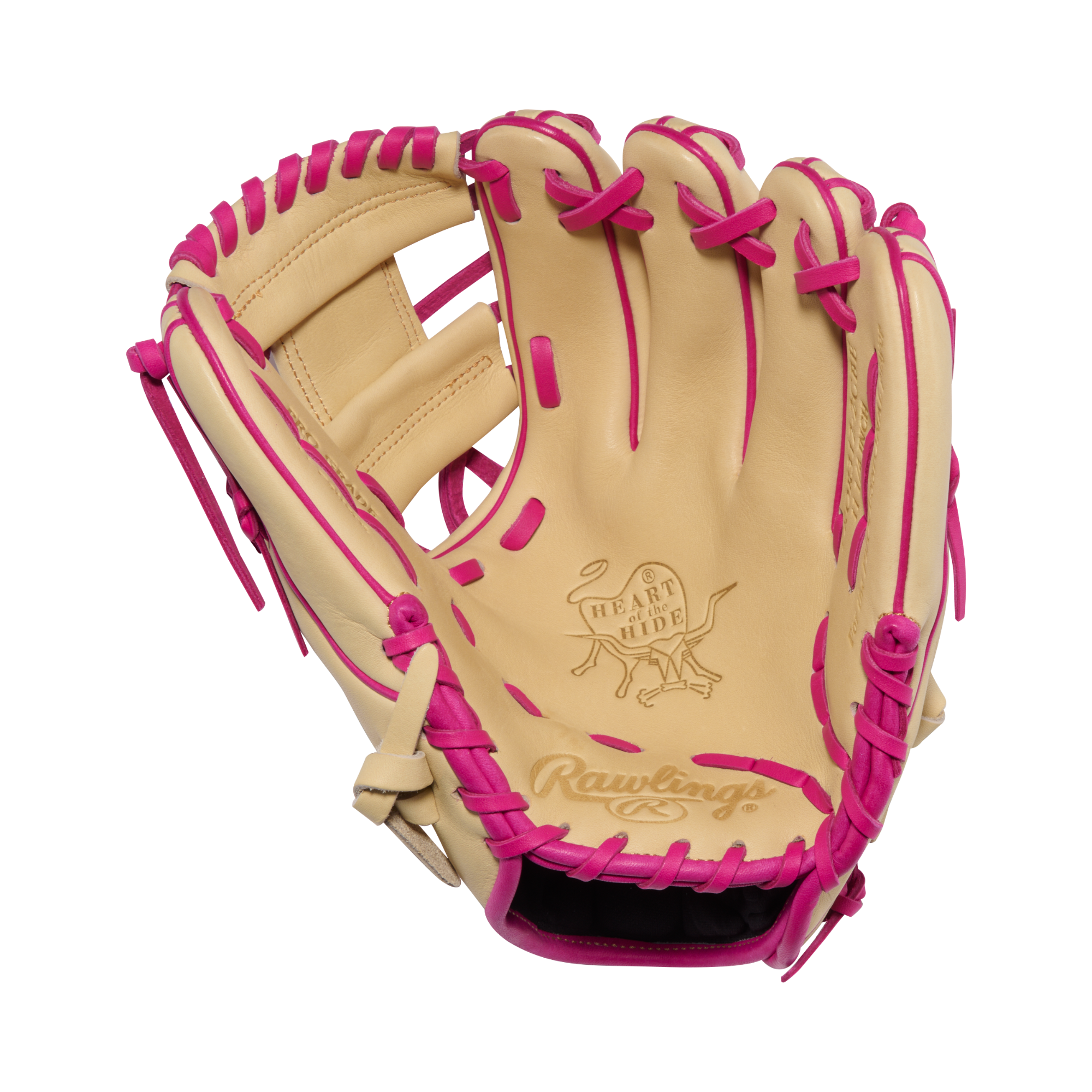 Rawlings Heart of the Hide Infield Glove 11.25 Inch Baseball Glove - Palm Front Pocket View