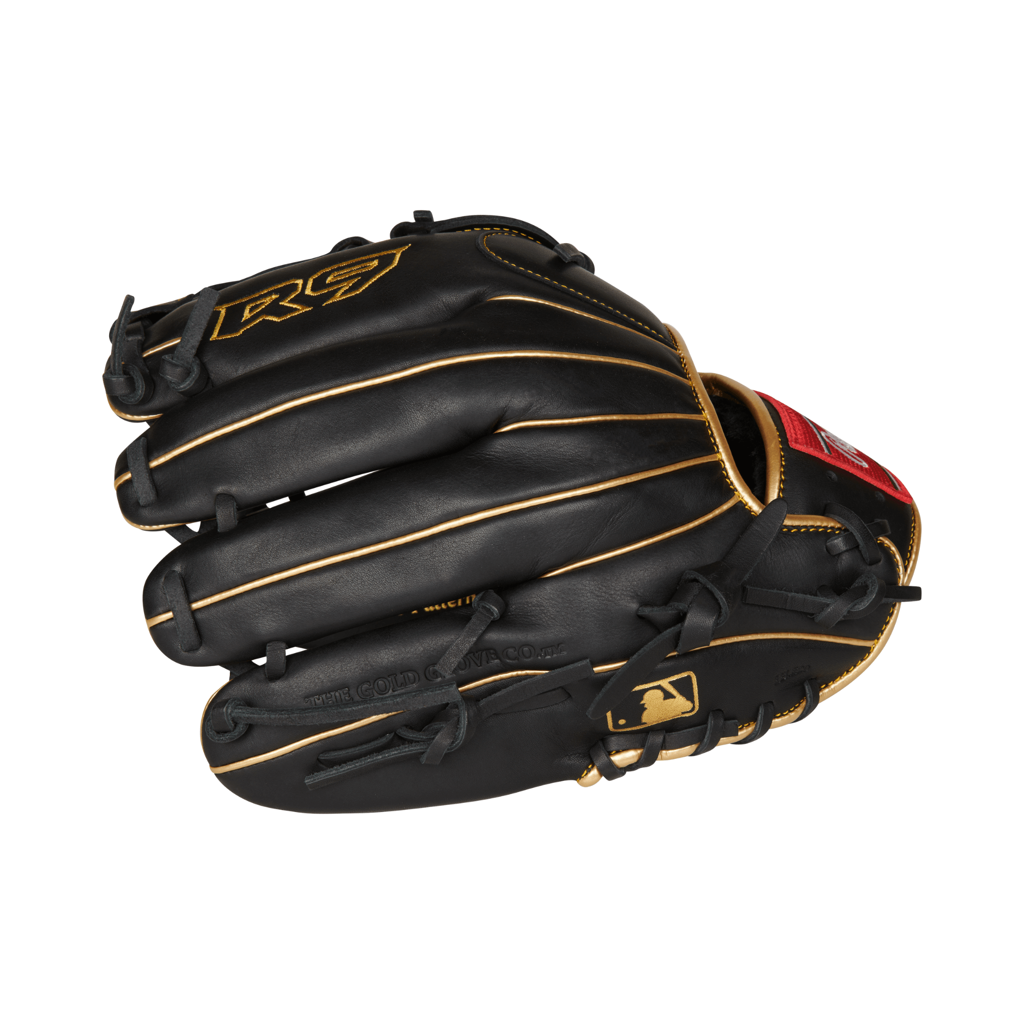 Rawlings R9 Pitchers Glove 12 inch RHT with padded finger-back lining and thumb loops