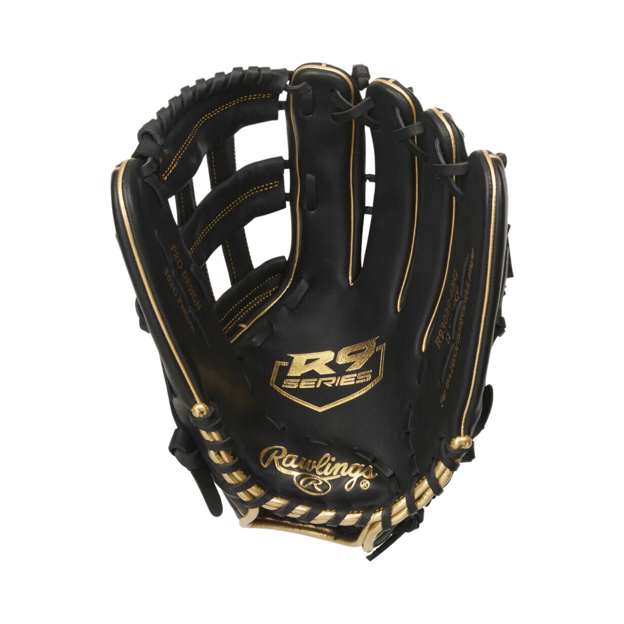 Rawlings R9 Series 12.75 Outfield Glove with Padded Finger-Back Lining and Thumb Loops
