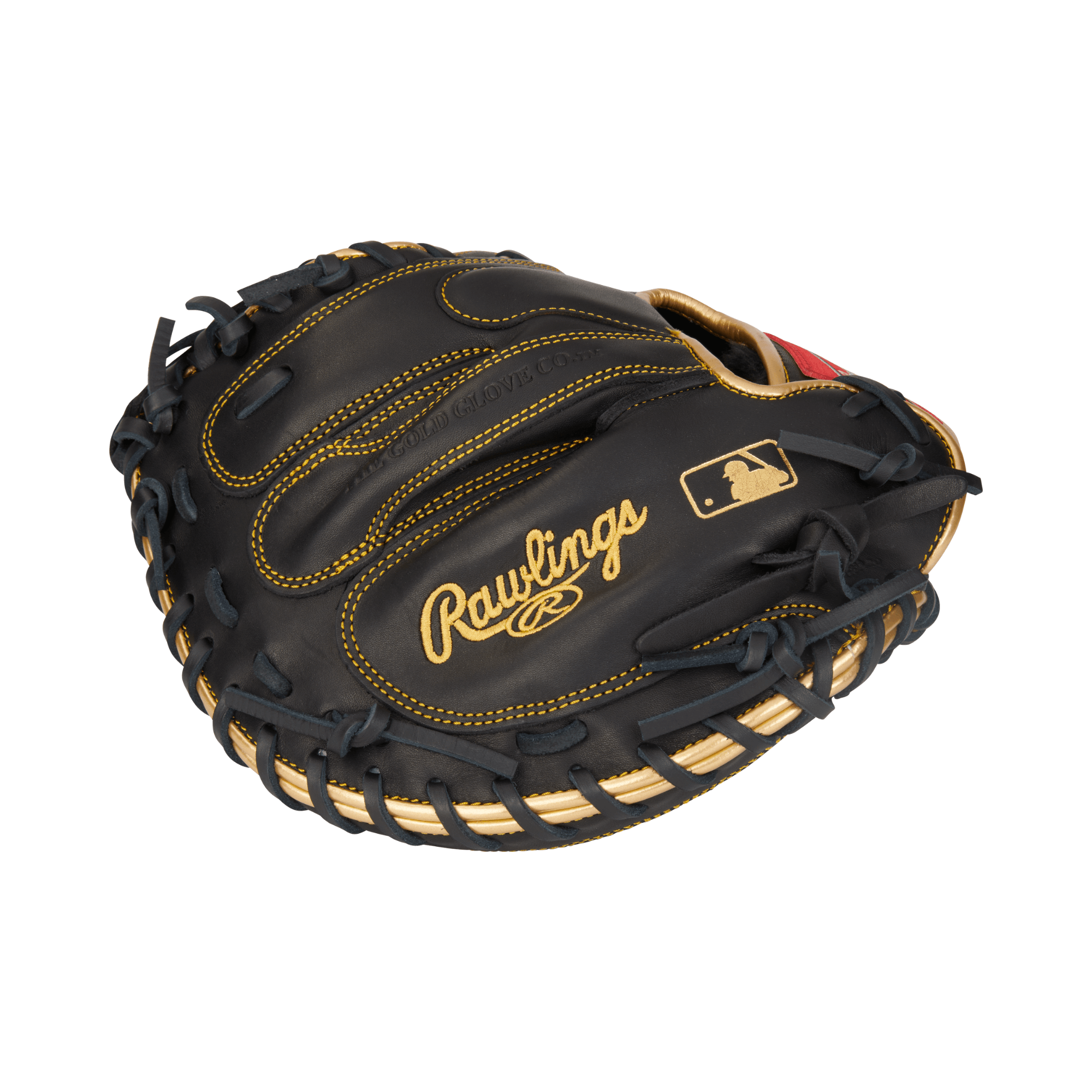 Rawlings Gamer R9 32.5 inch Catcher's Mitt with gold binding and stitching