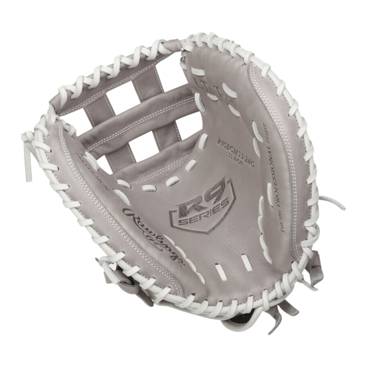 Rawlings R9 Series FP Catchers Mitt, 33-inch, soft all-leather, game-ready