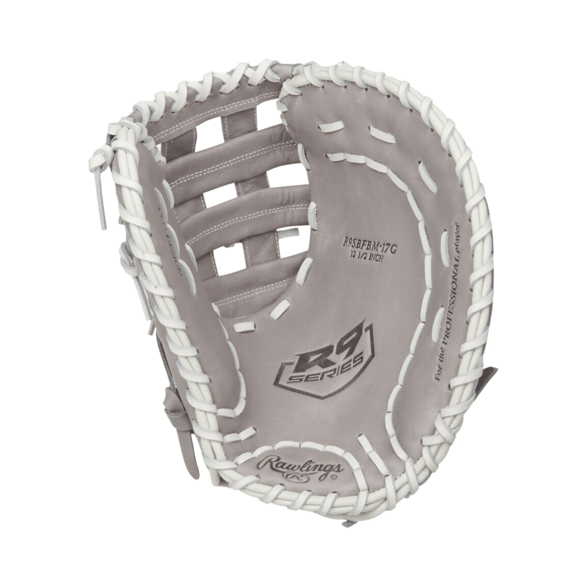 Rawlings R9 Series 1B Mitt 12.5-inch, soft all-leather, game-ready, for ages 8-14