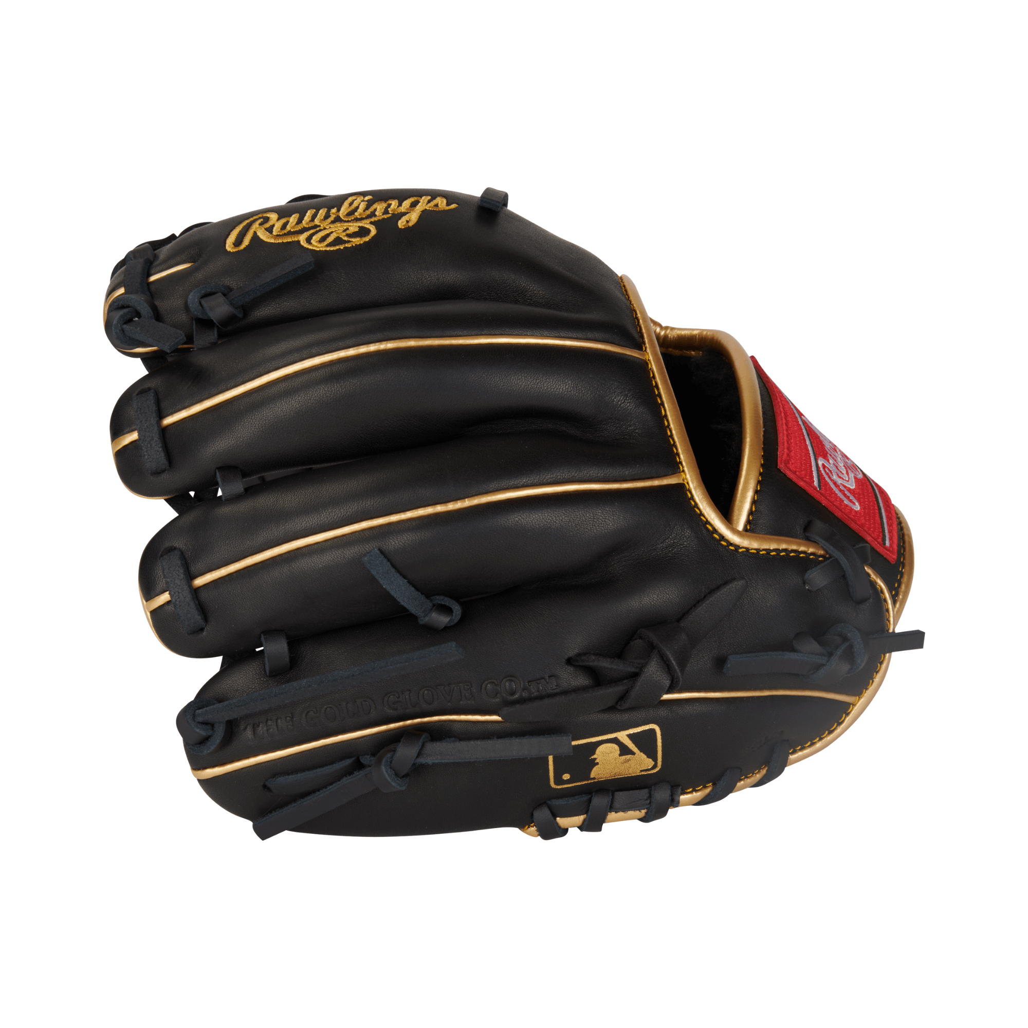Rawlings R9 9.5 Training Glove Gamer RHT Full leather shell, single post web, padded thumb sleeve, and reinforced palm pad