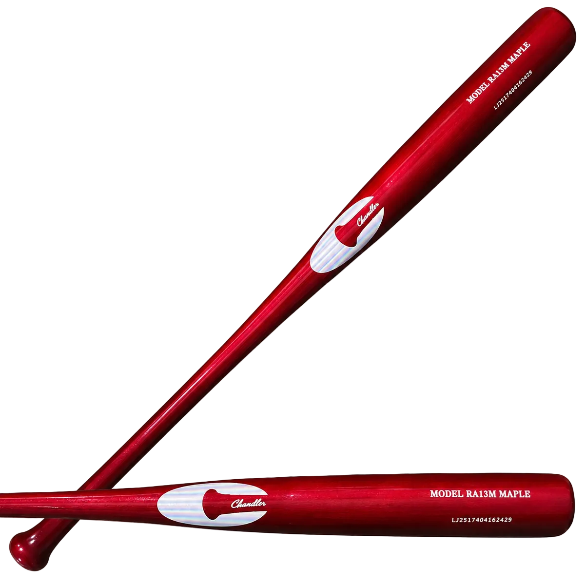 Chandler RA13M Wood Baseball Bat - Cherry Gloss/Barrel/Chrome