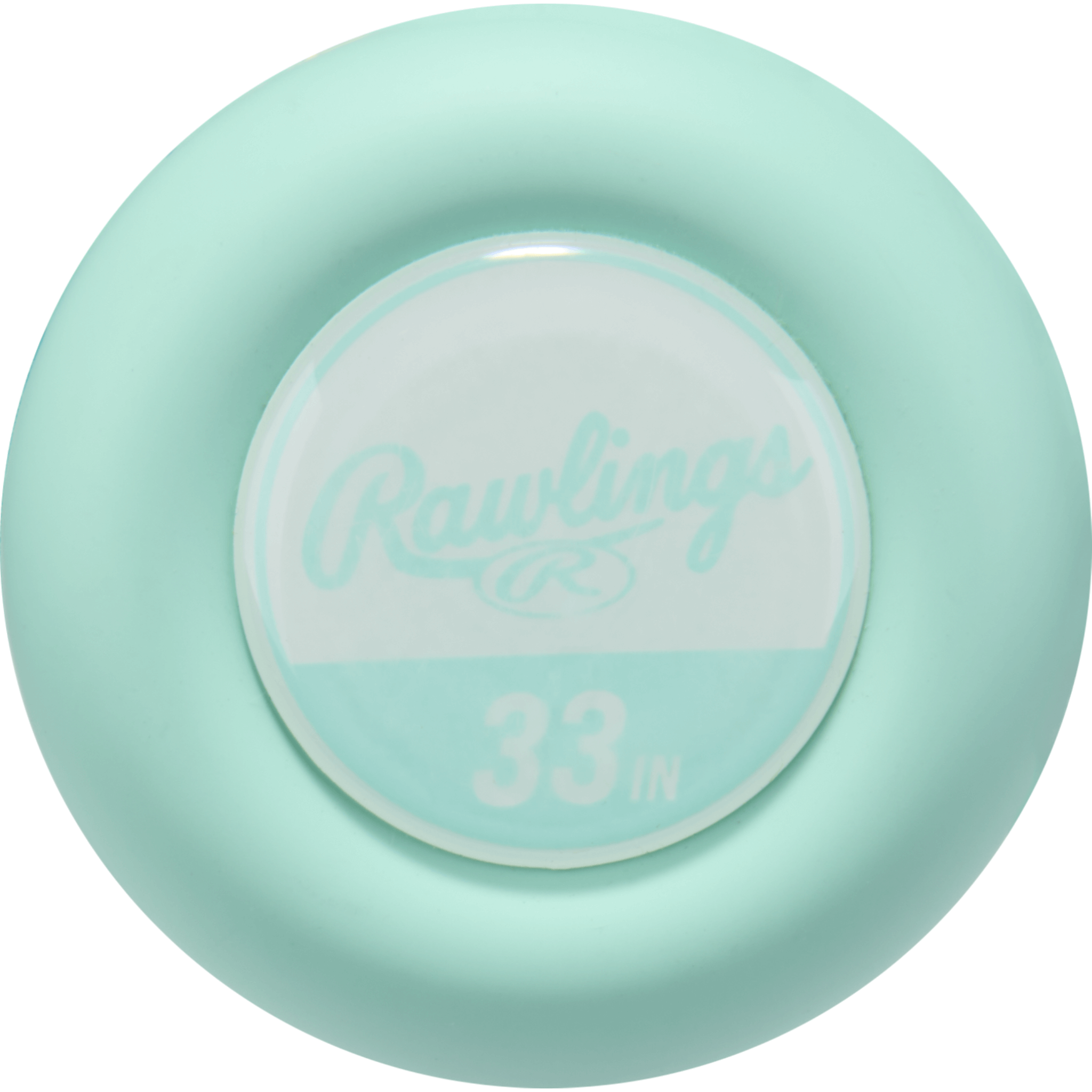 Knob of Rawlings Icon -3 bat featuring RevGrip taper and comfort-enhanced handle design